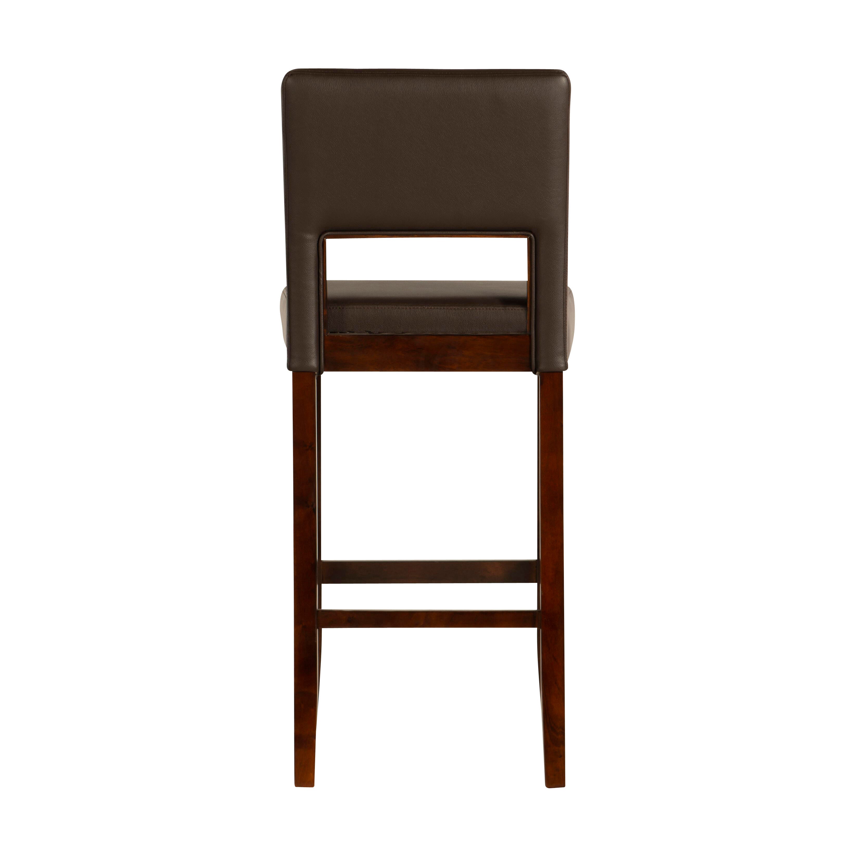 Linon Vega Bar Stool, Espresso, large
