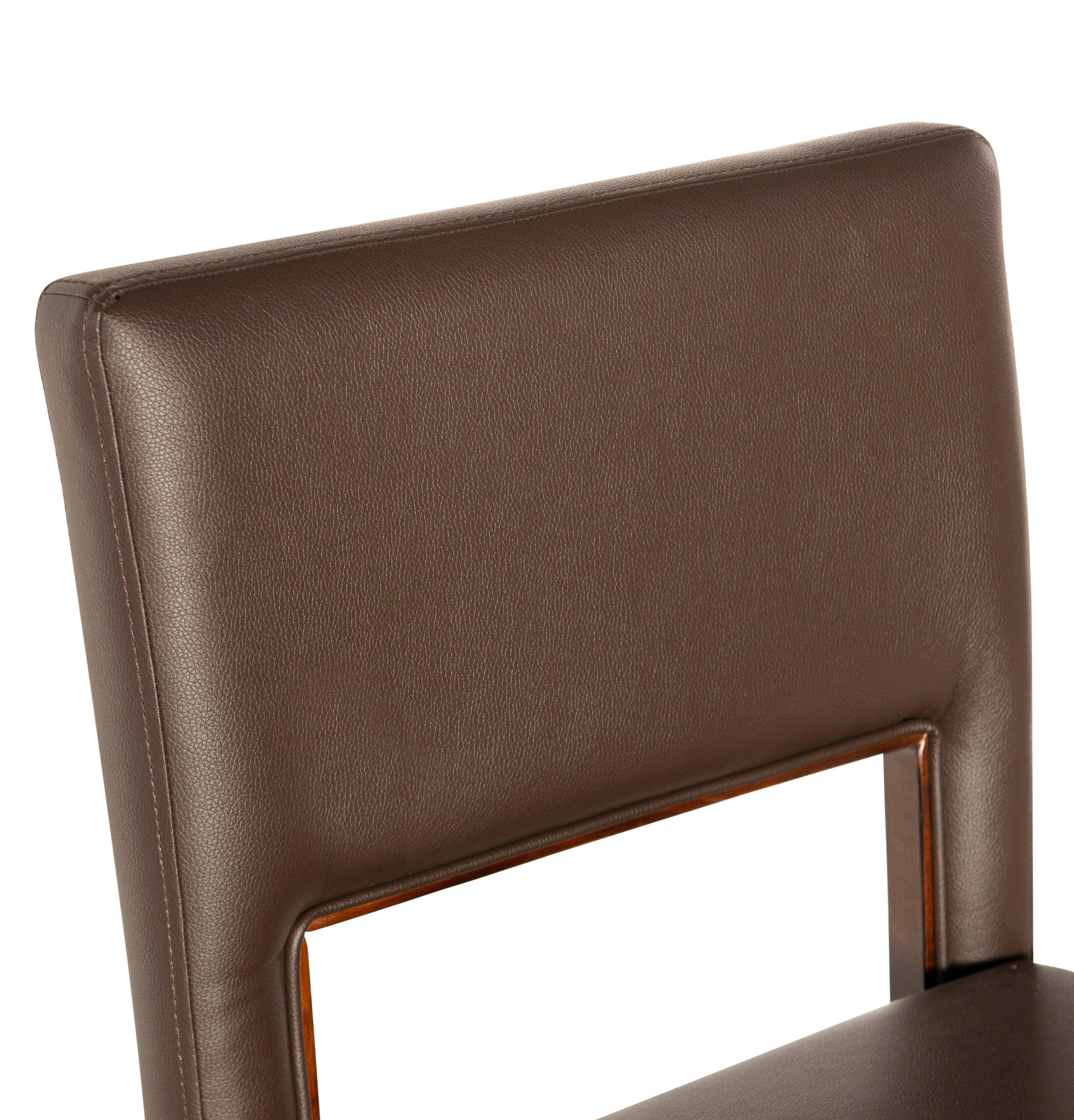 Linon Vega Bar Stool, Espresso, large