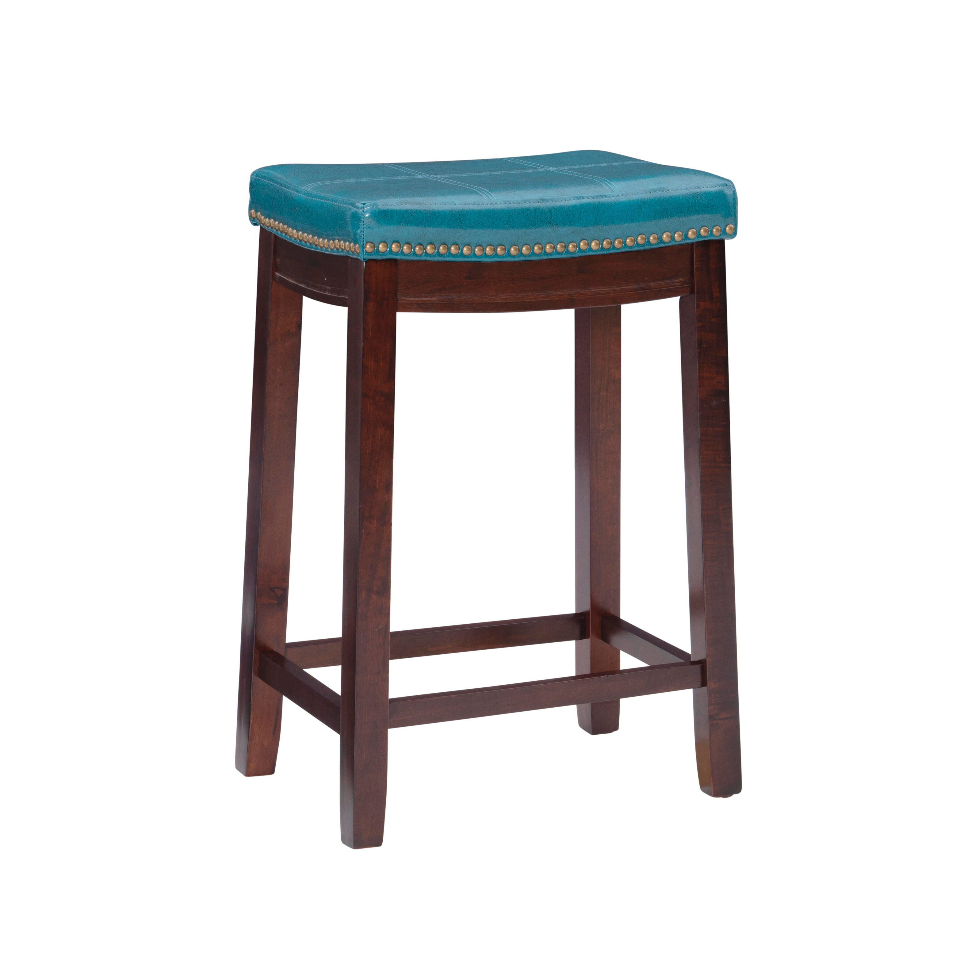 Linon Claridge Counter Stool, Blue, large