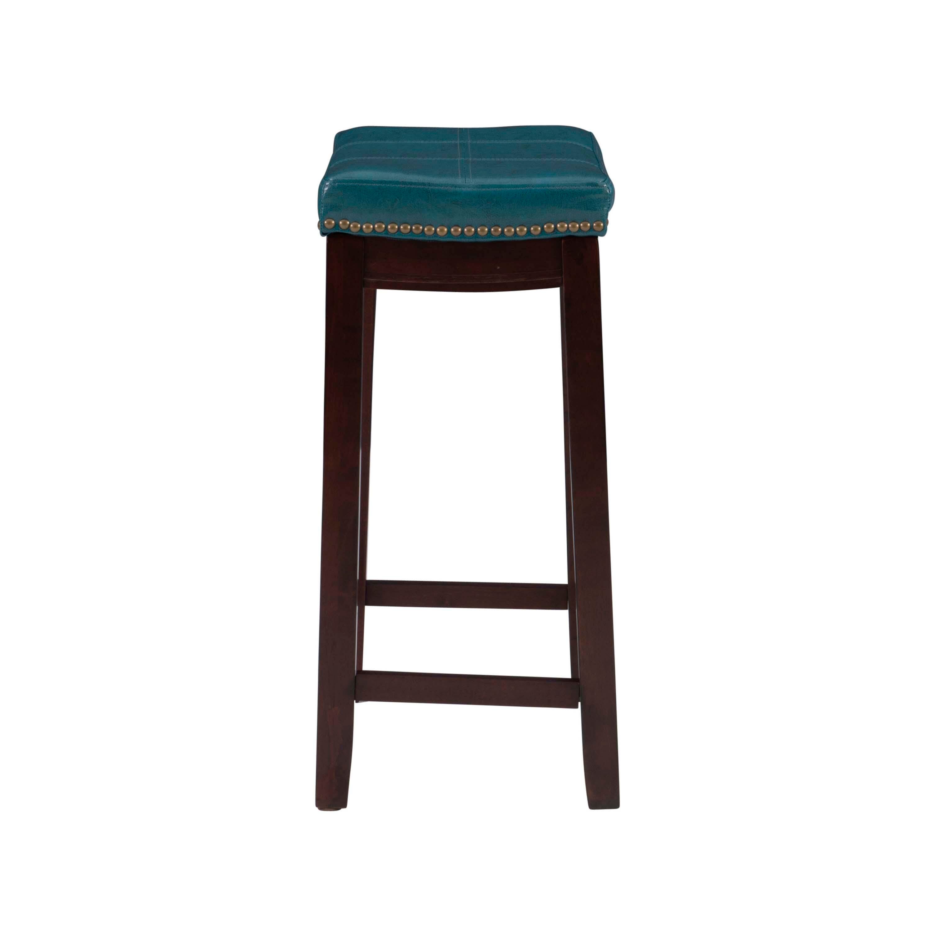 Linon Claridge Counter Stool, Blue, large