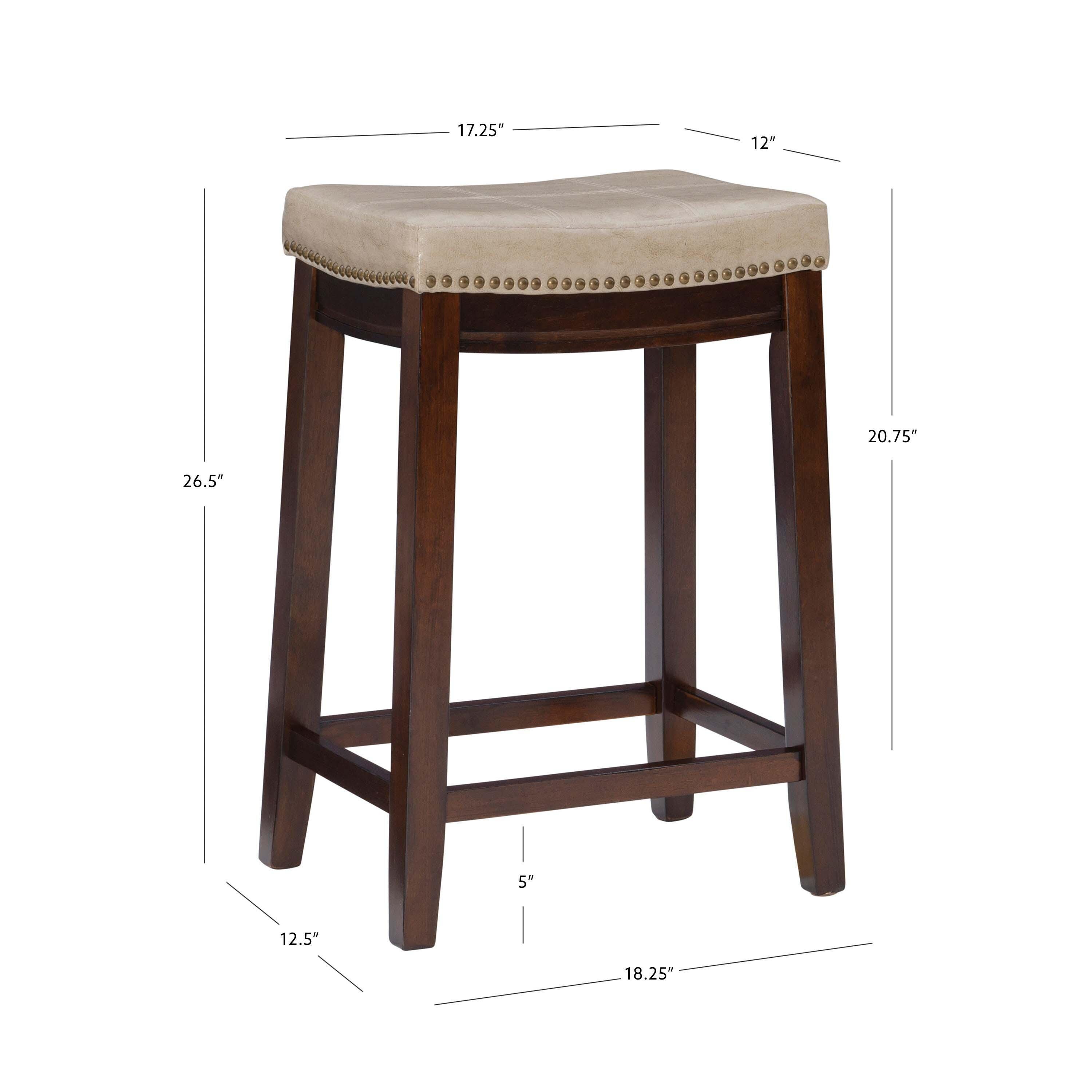 Linon Claridge Counter Stool, Sand, large