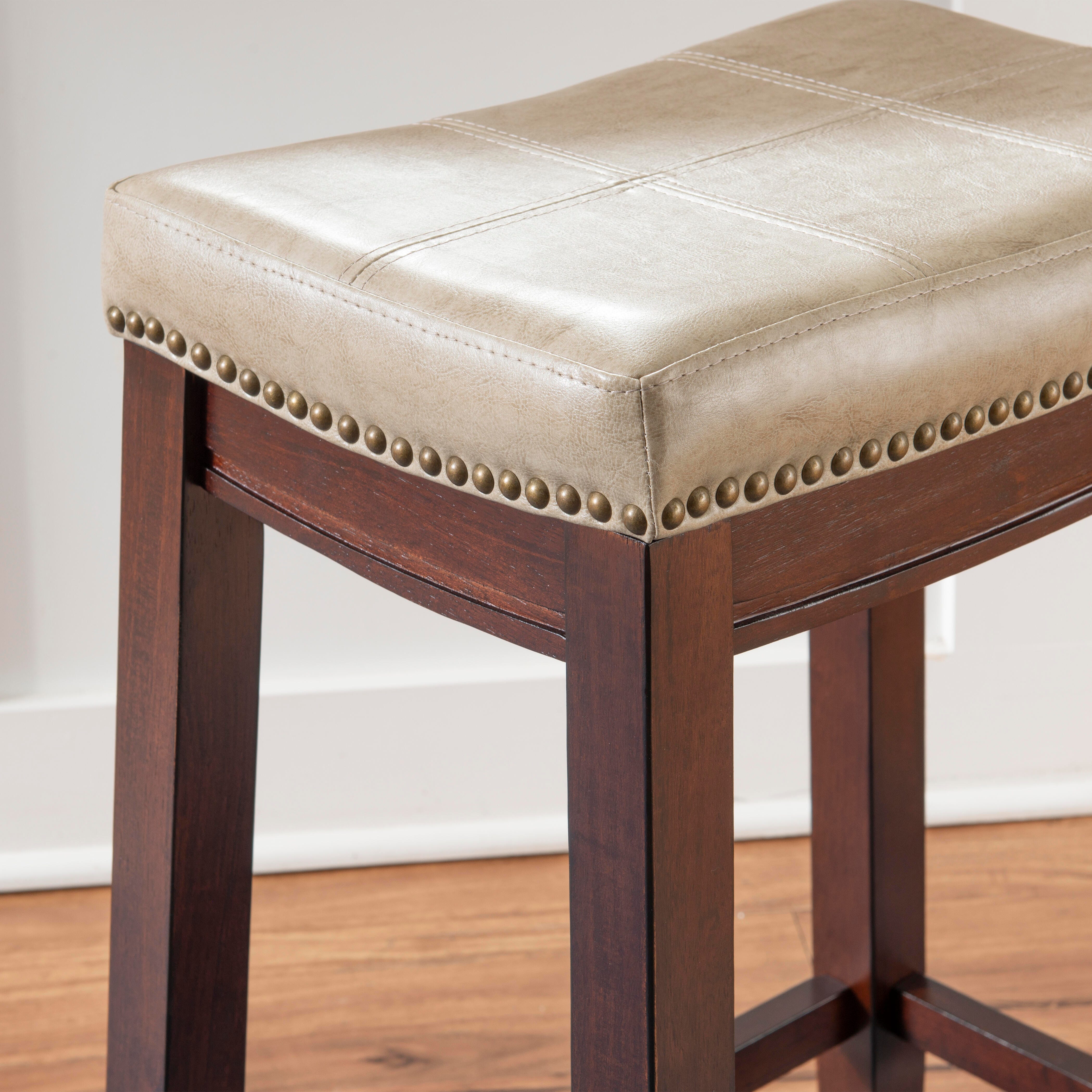 Linon Claridge Counter Stool, Sand, large