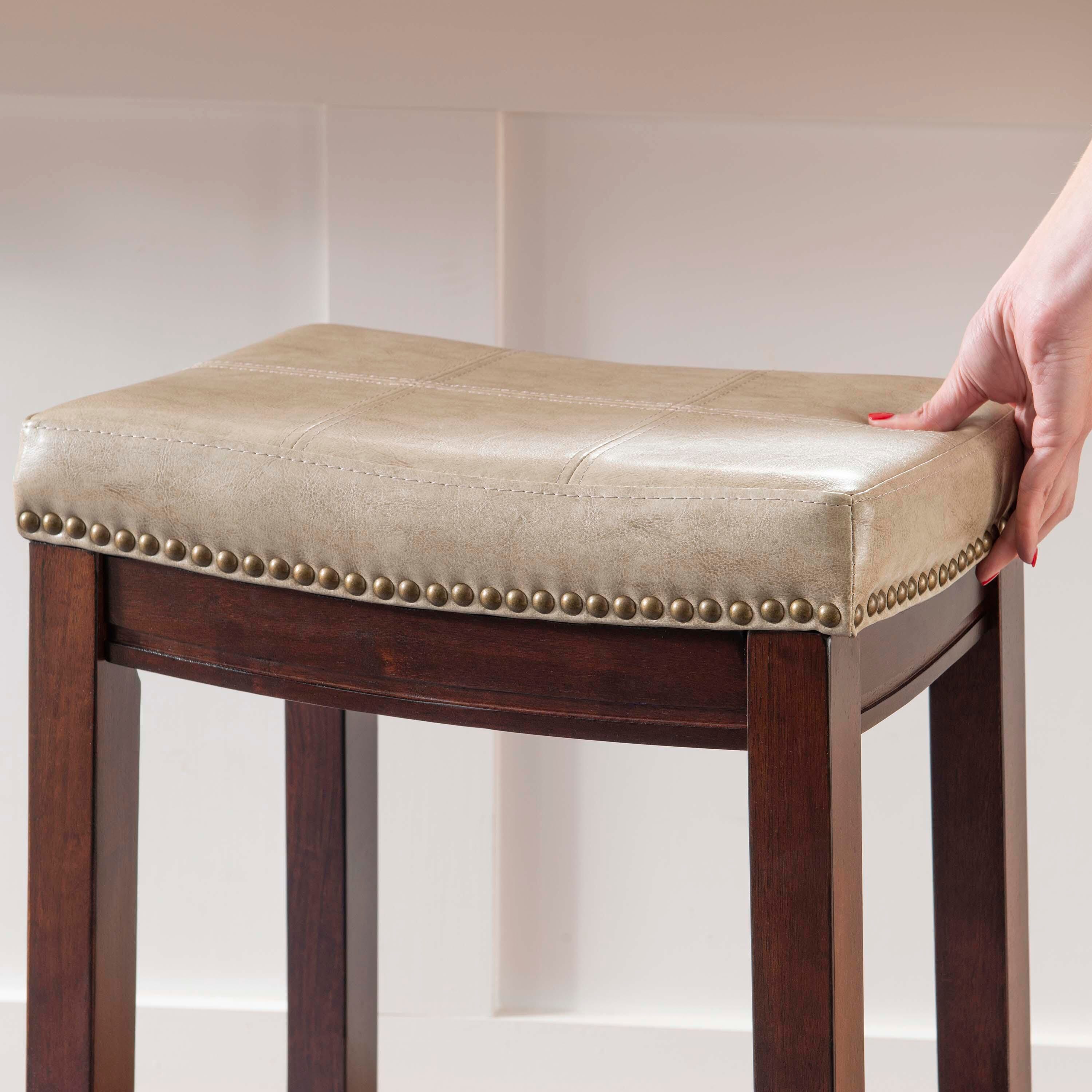 Linon Claridge Counter Stool, Sand, large
