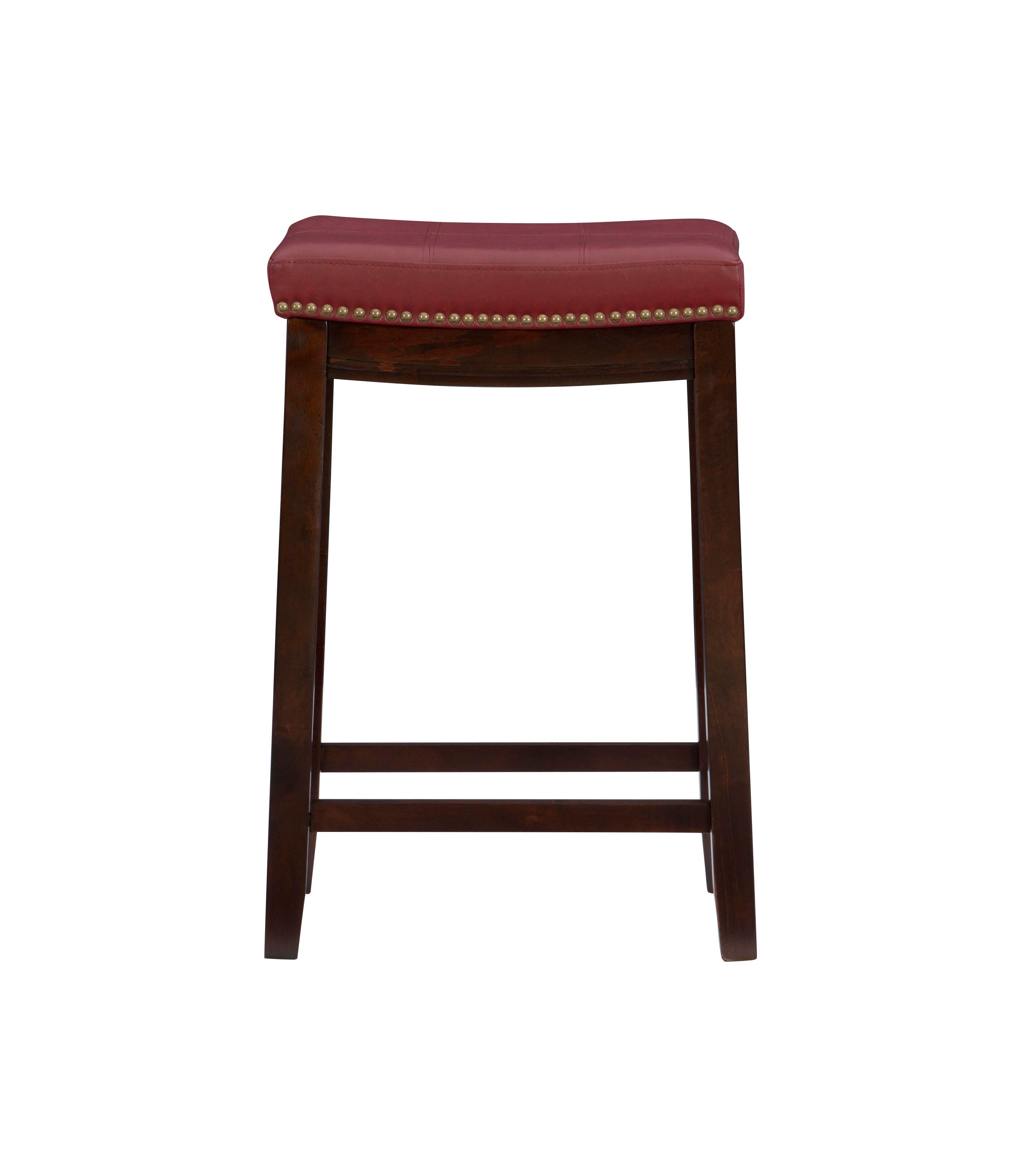Linon Claridge Counter Stool, Red, large