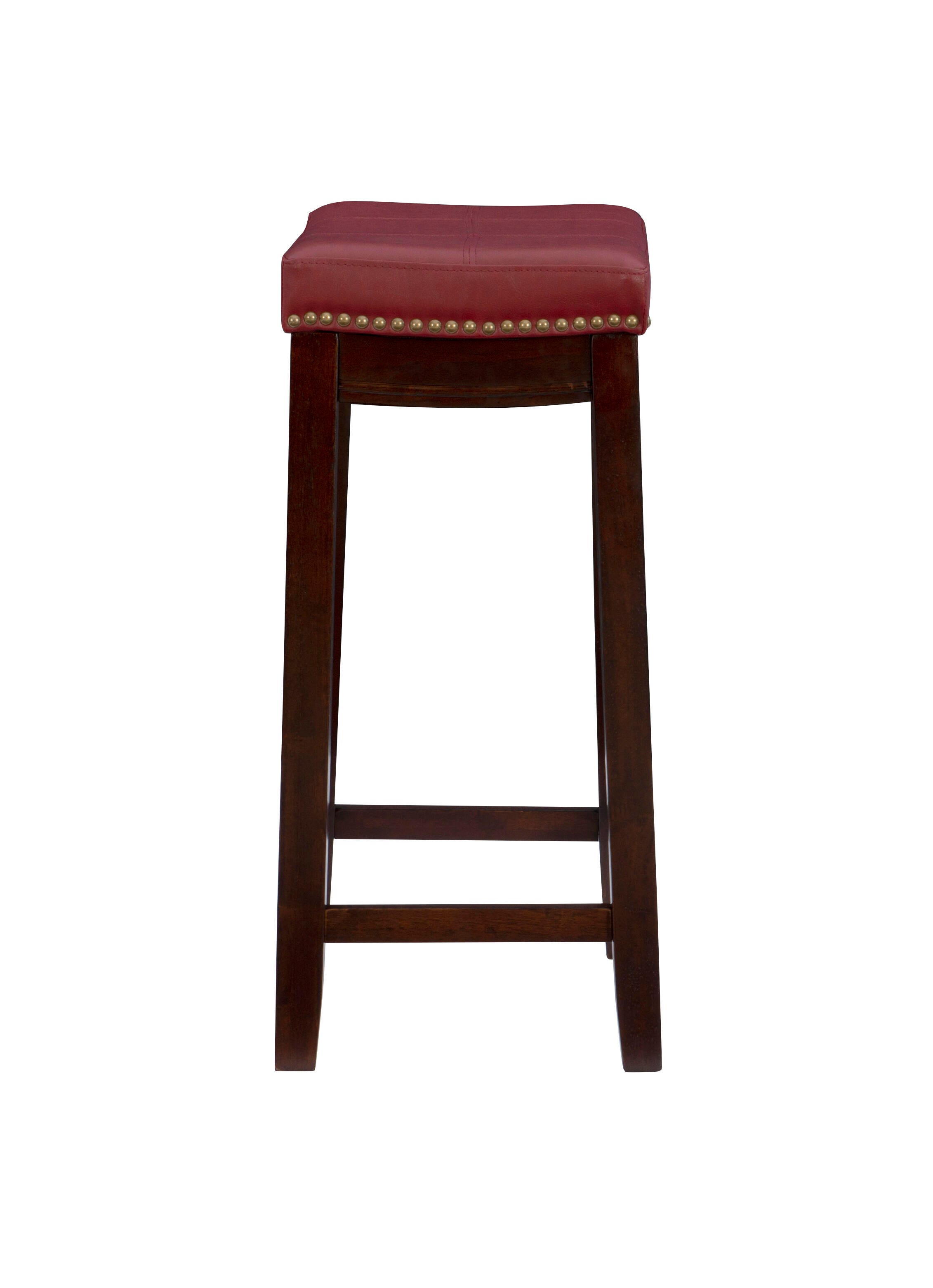Linon Claridge Counter Stool, Red, large