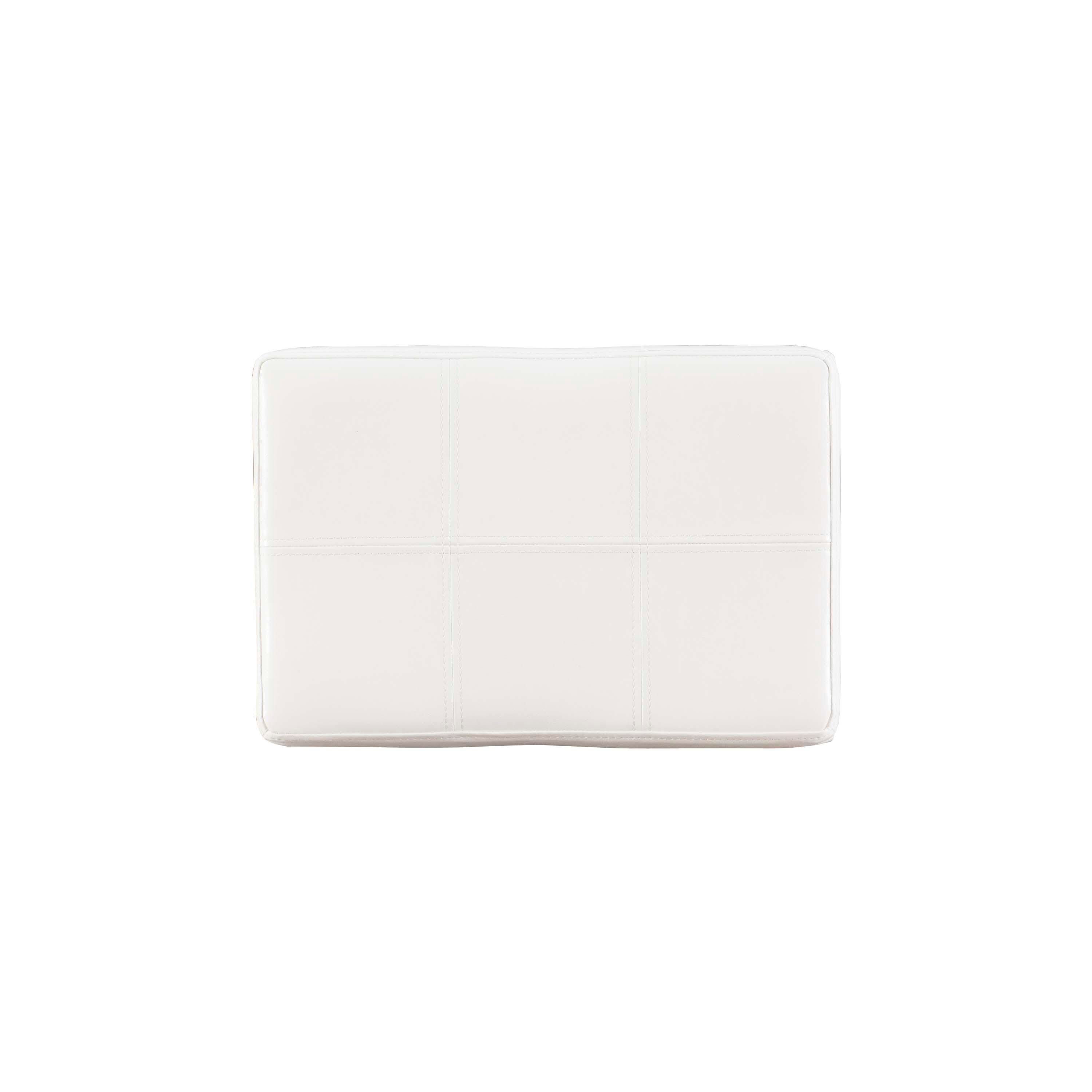 Linon Claridge Backless Counter Stool, White, large