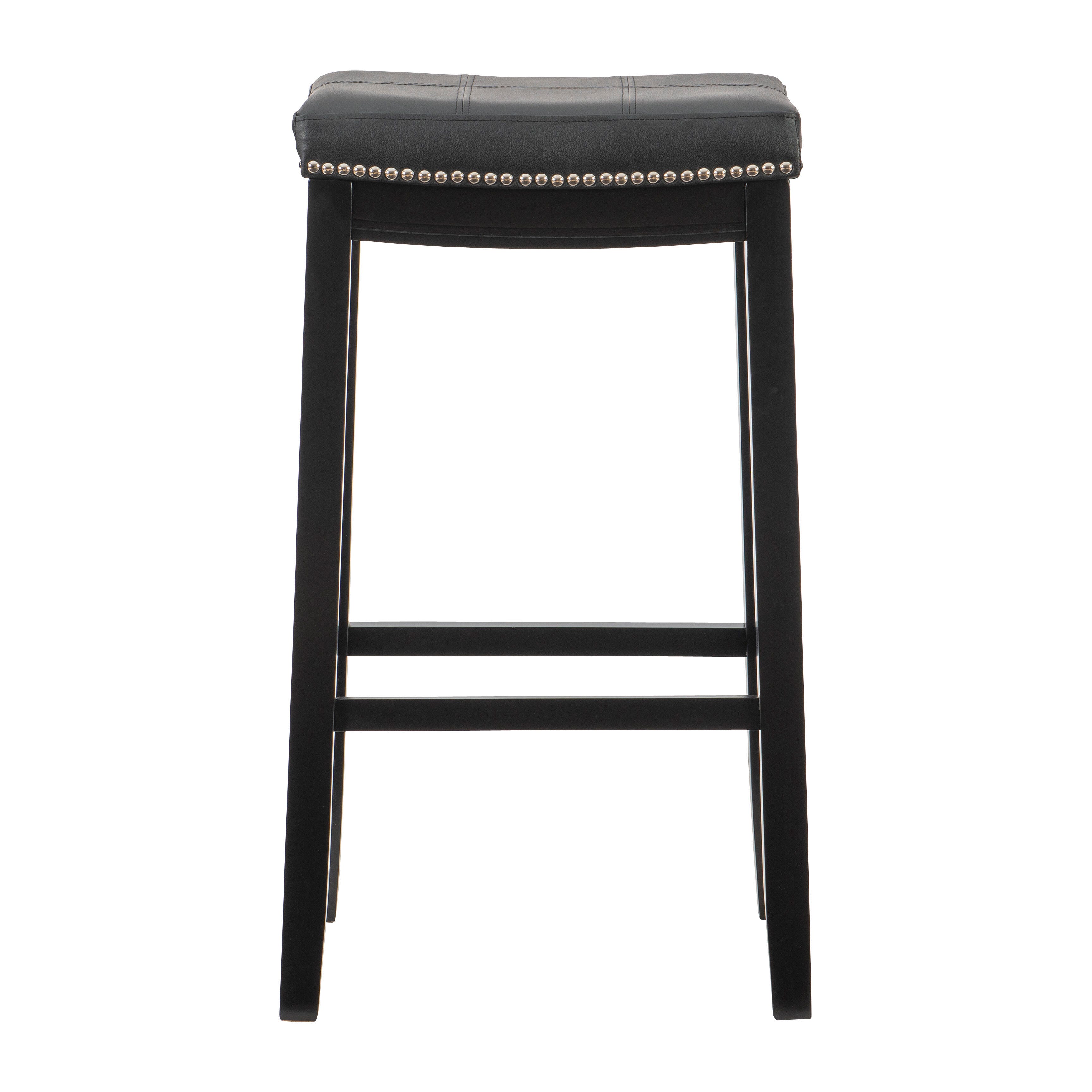 Linon Claridge Barstool, Black, large