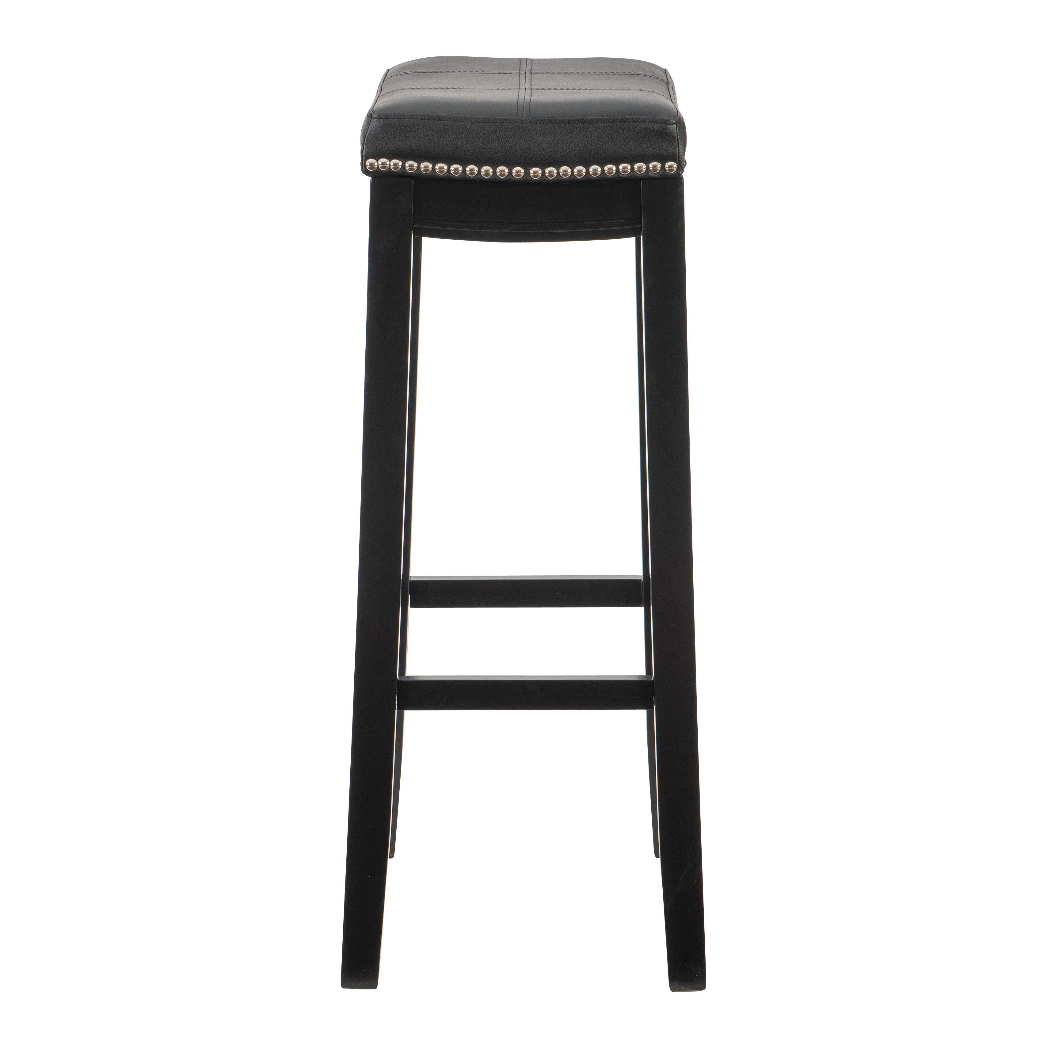 Linon Claridge Barstool, Black, large