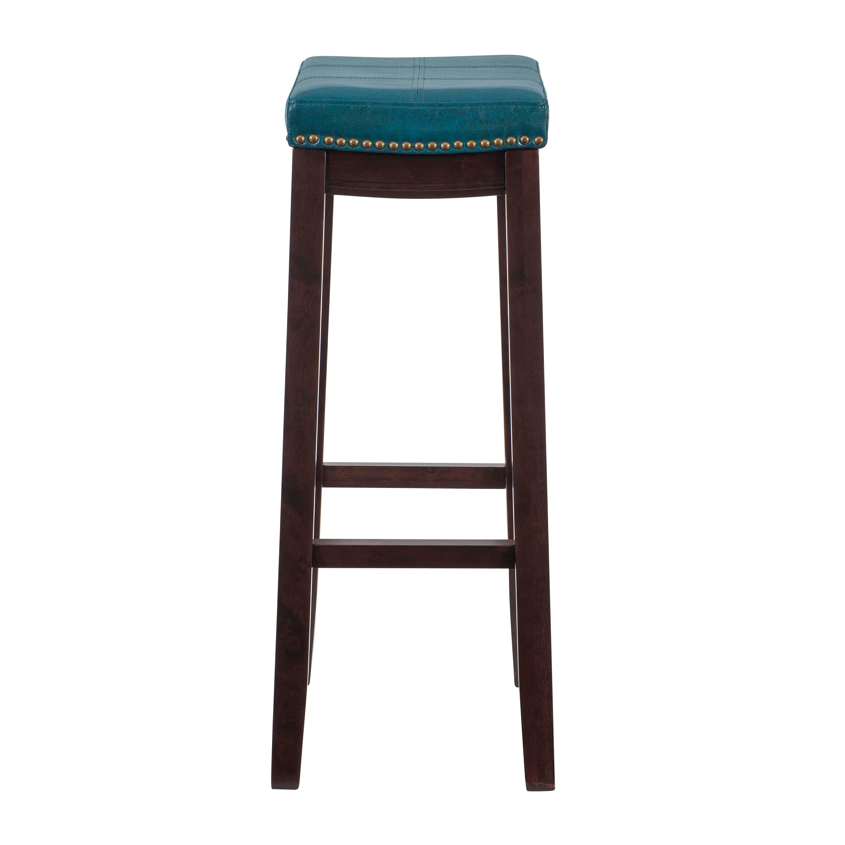 Backless Claridge Bar Stool, Blue, large