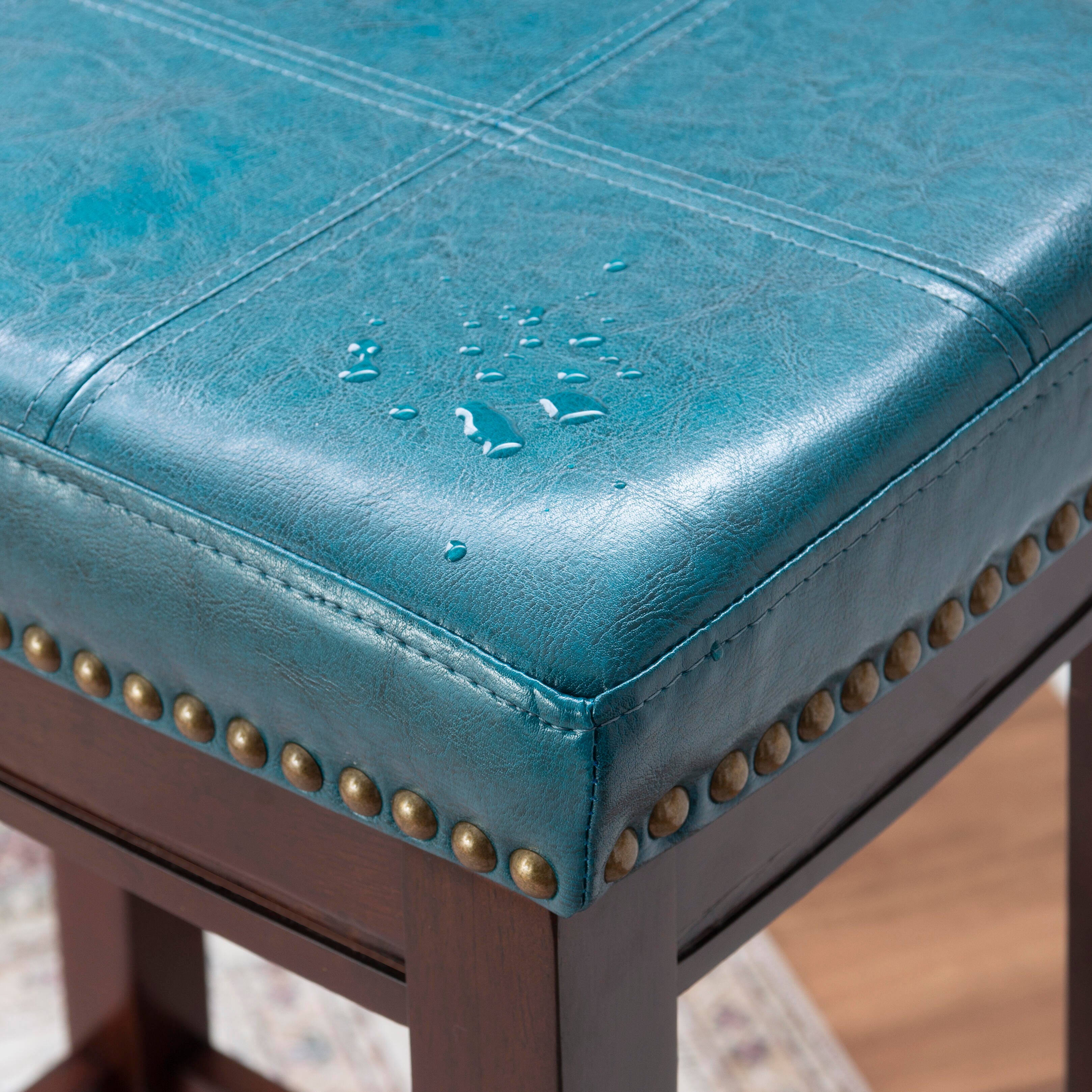 Backless Claridge Bar Stool, Blue, large