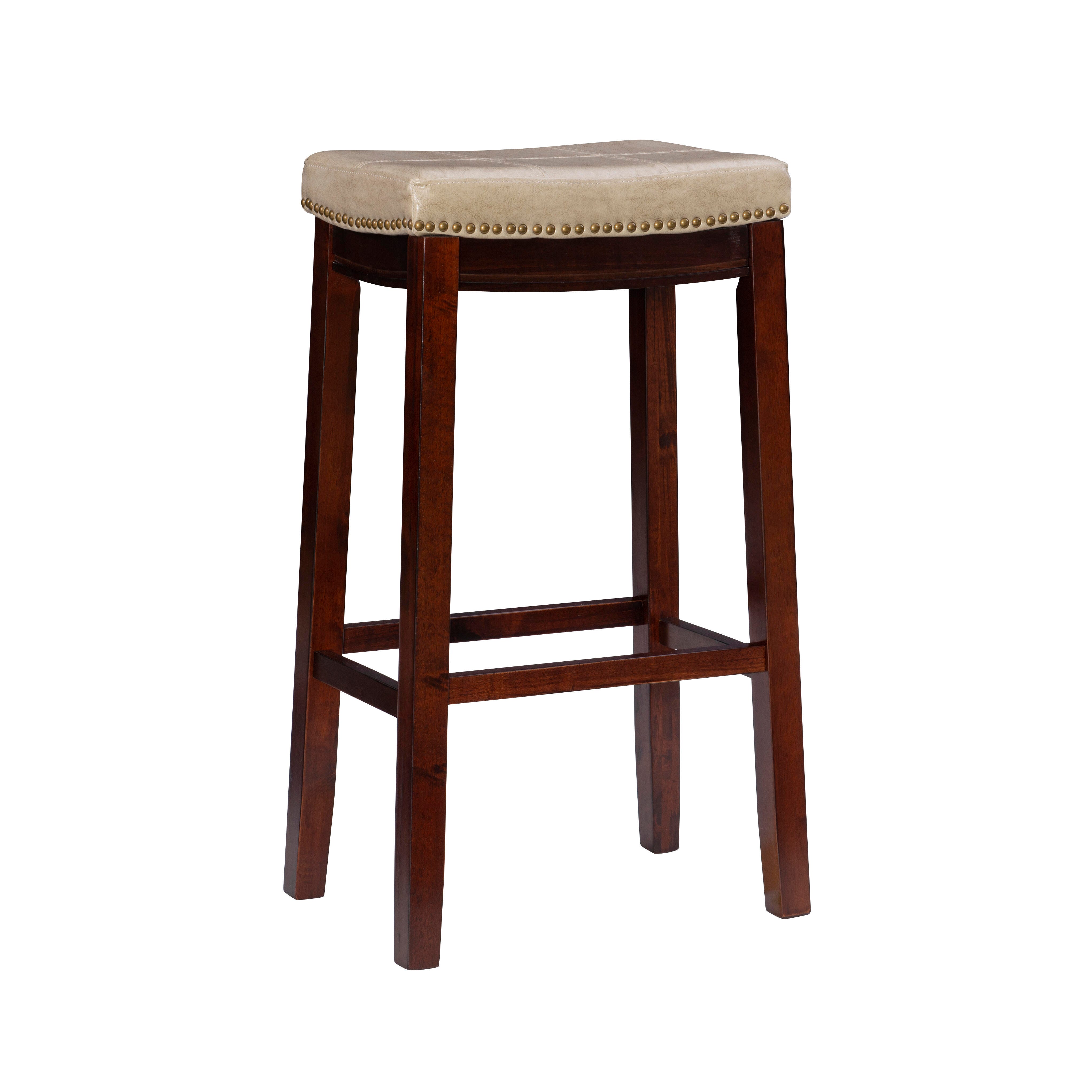 Linon Claridge Barstool, Sand, large
