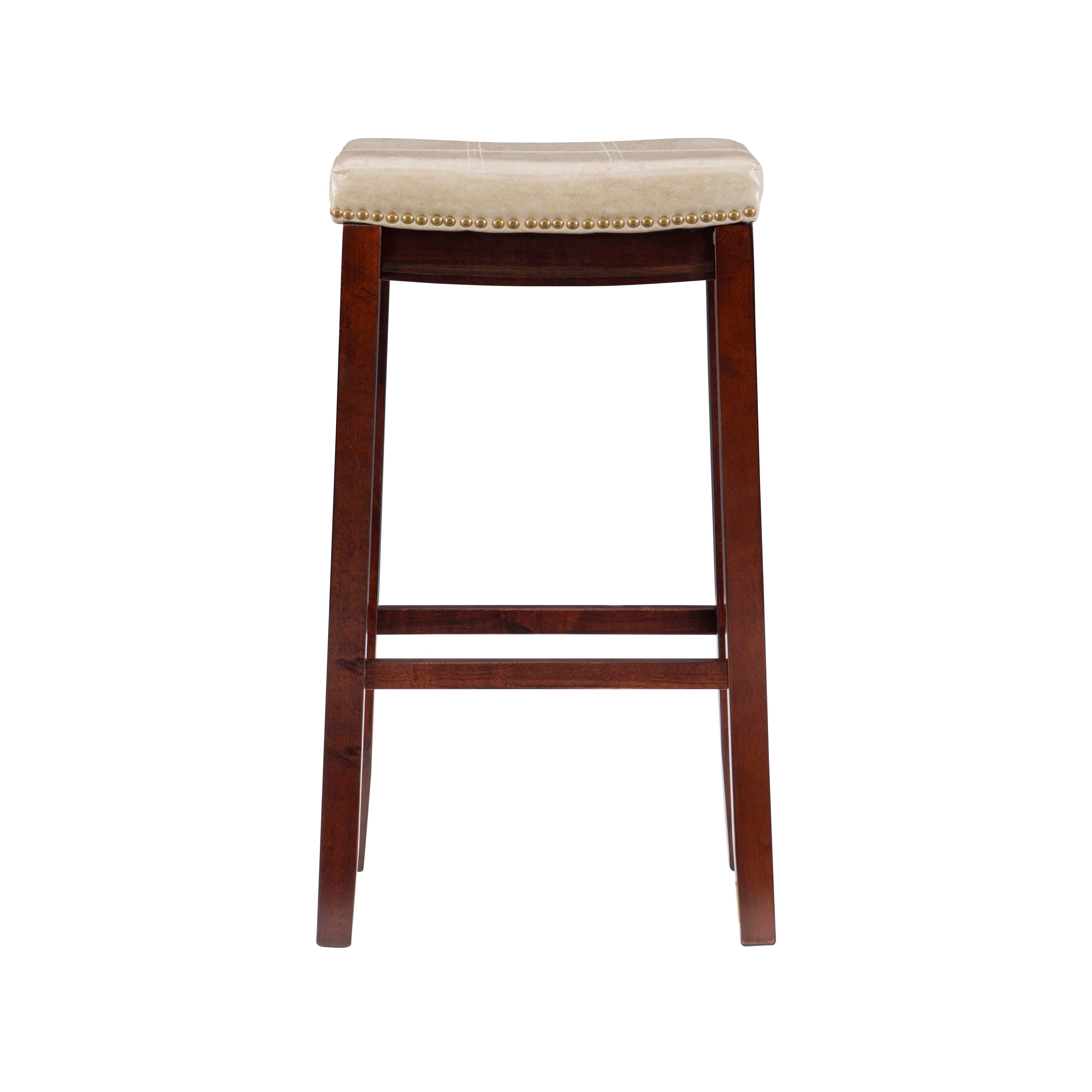 Linon Claridge Barstool, Sand, large