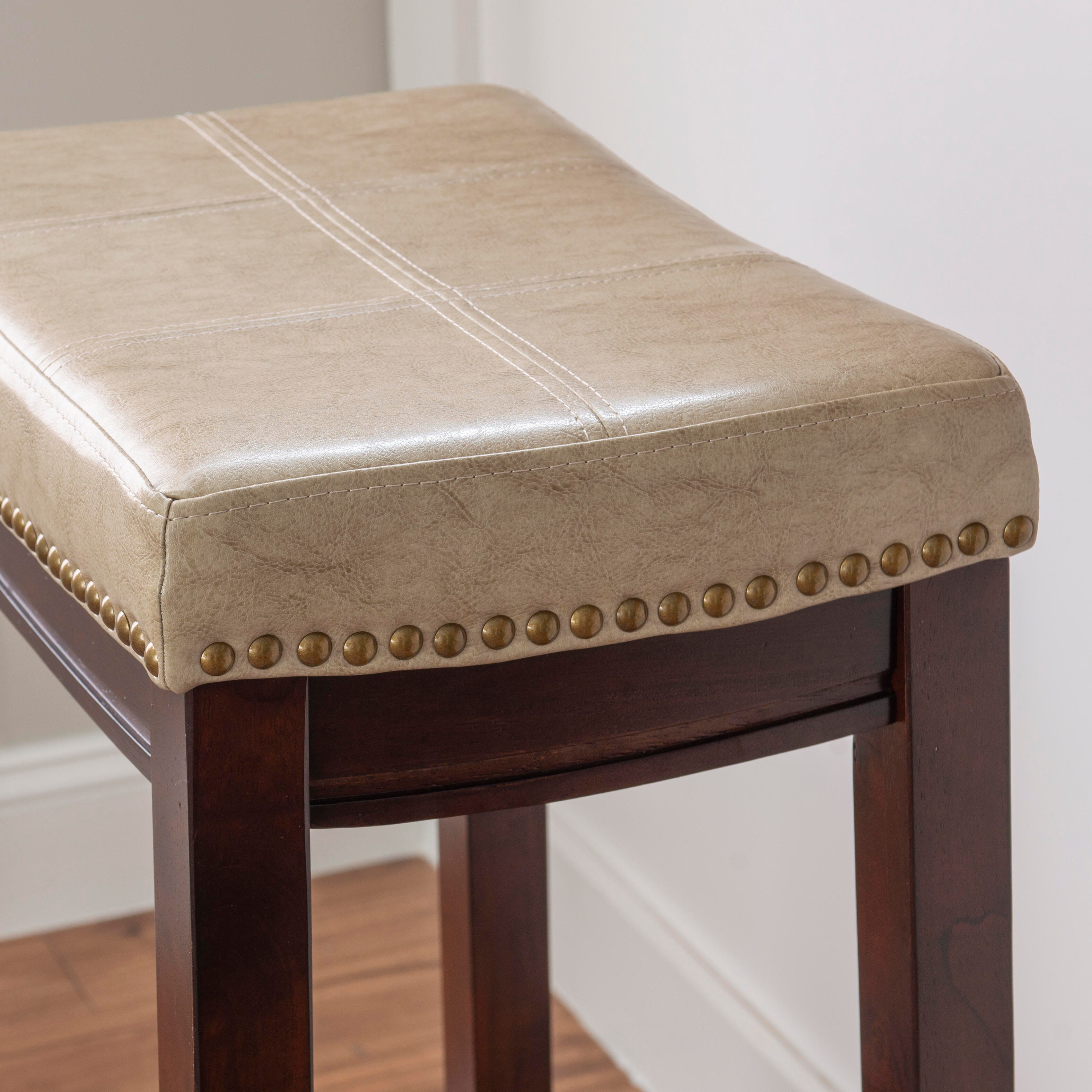 Linon Claridge Barstool, Sand, large
