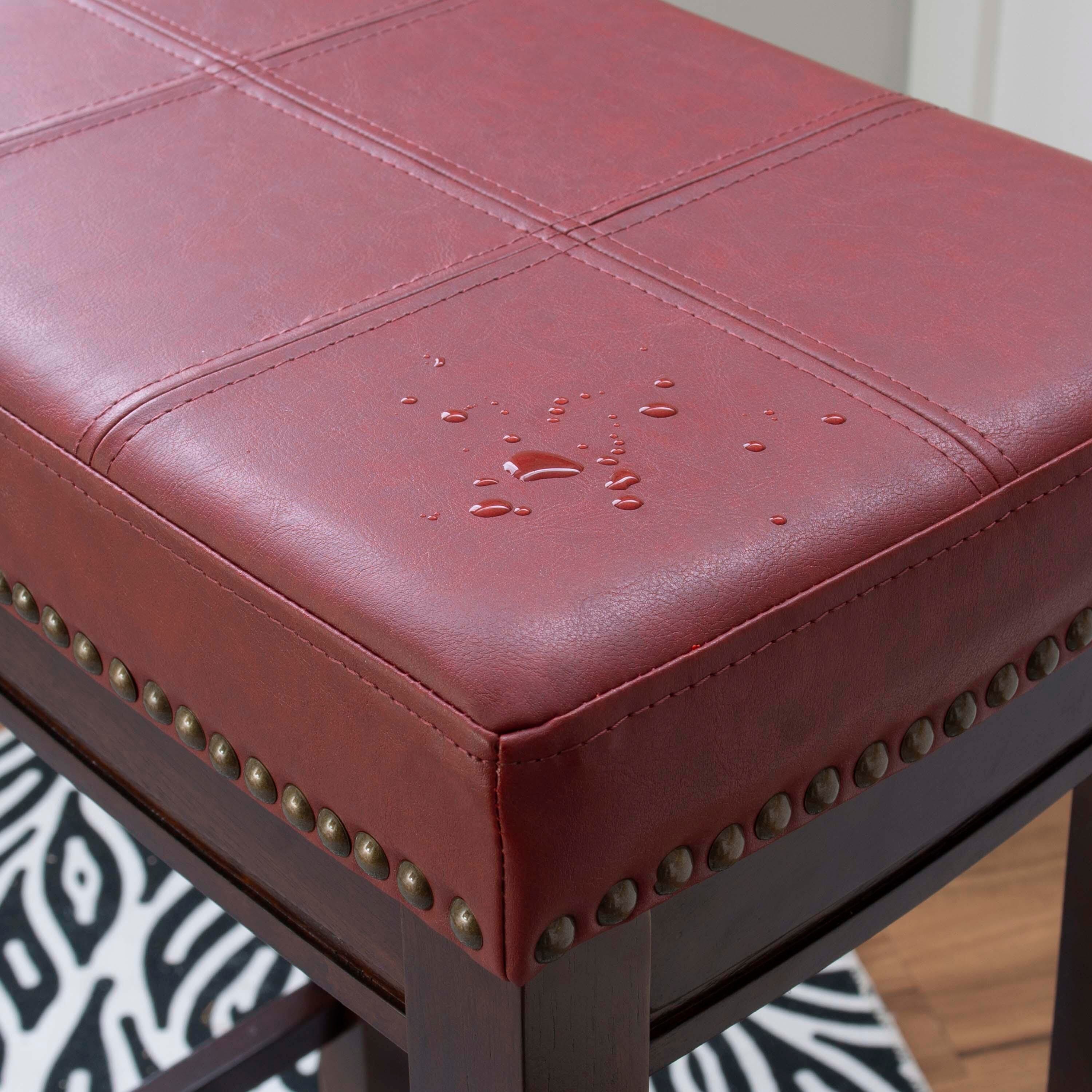 Linon Claridge Barstool, Red, large