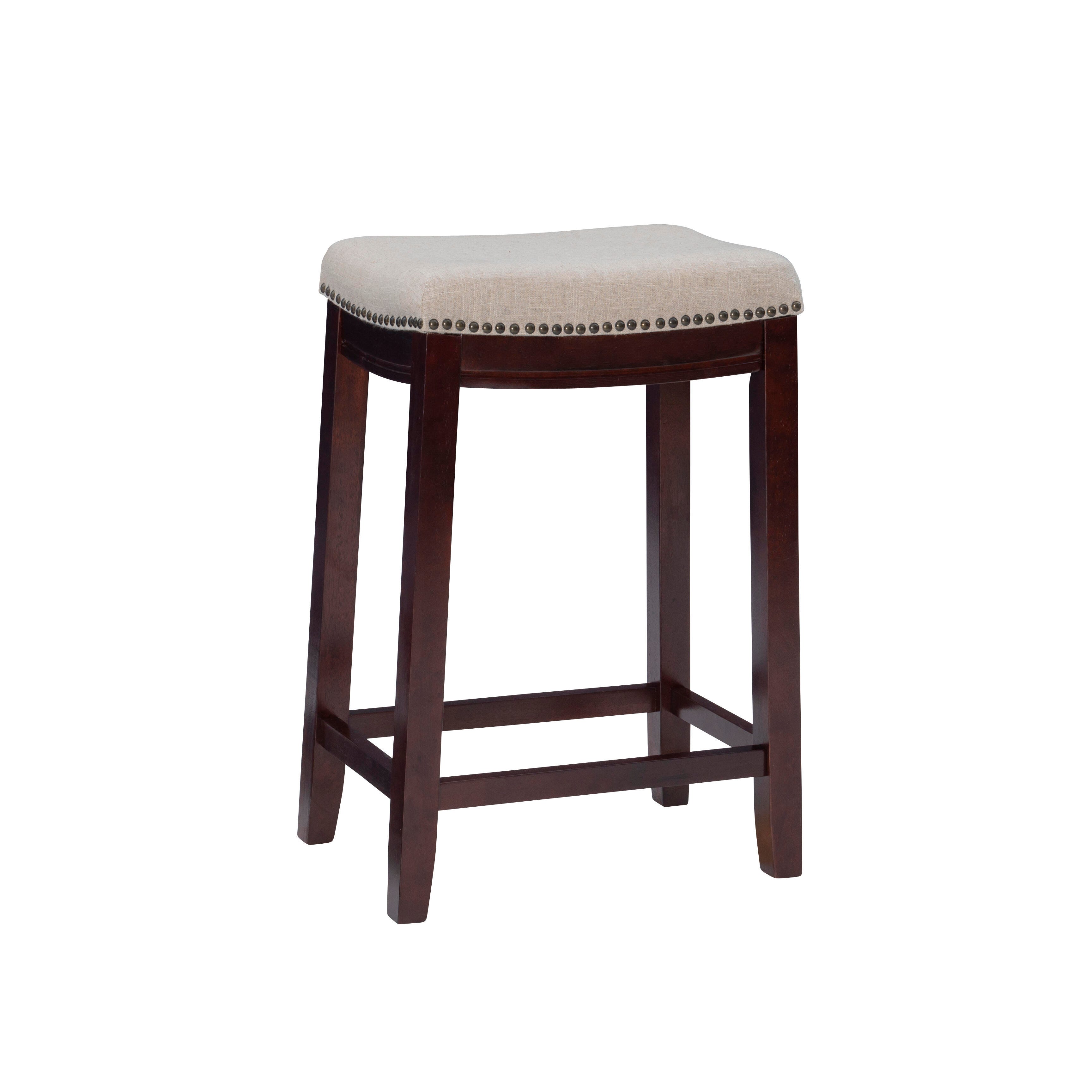 Linon Claridge Backless Counter Stool, Beige, large