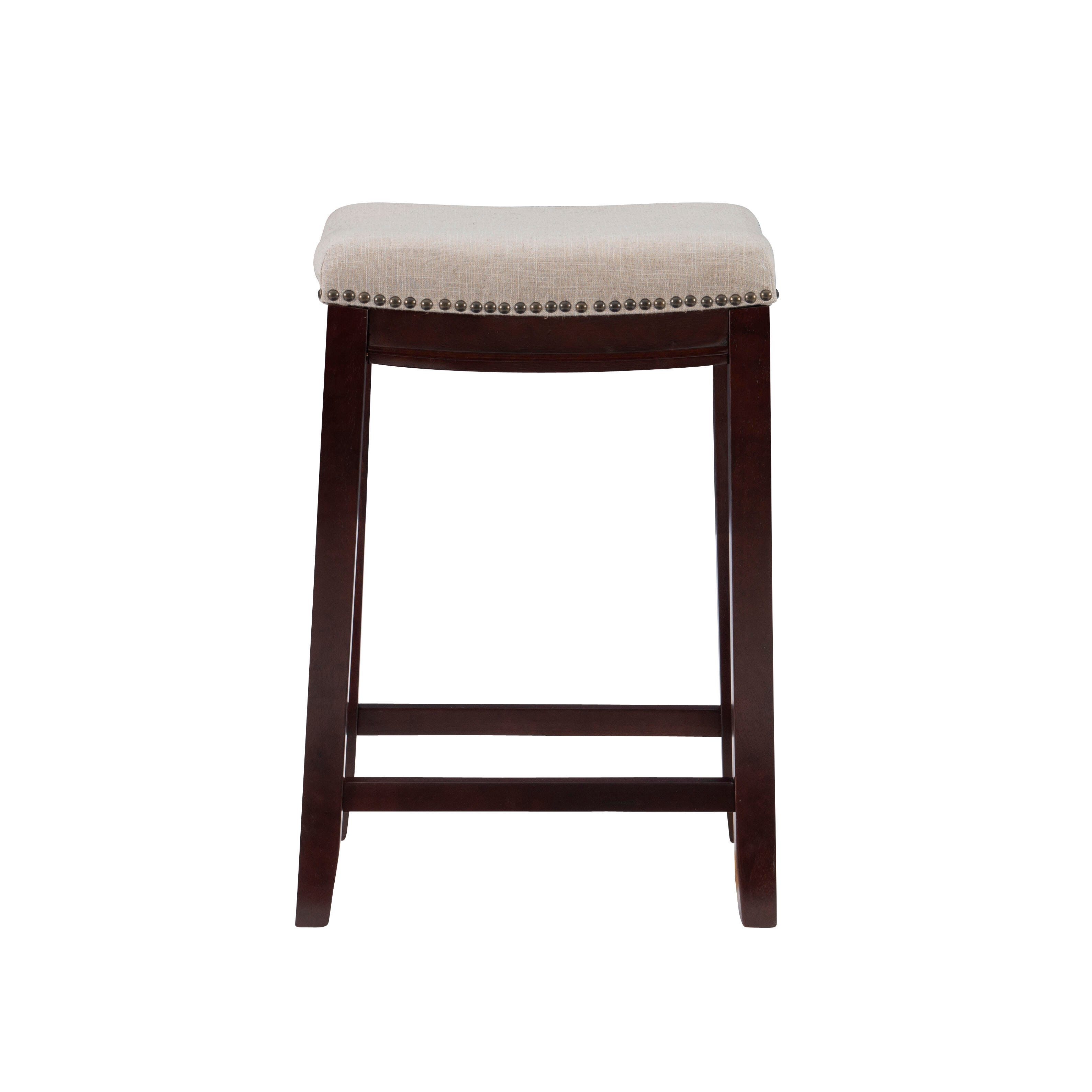 Linon Claridge Backless Counter Stool, Beige, large