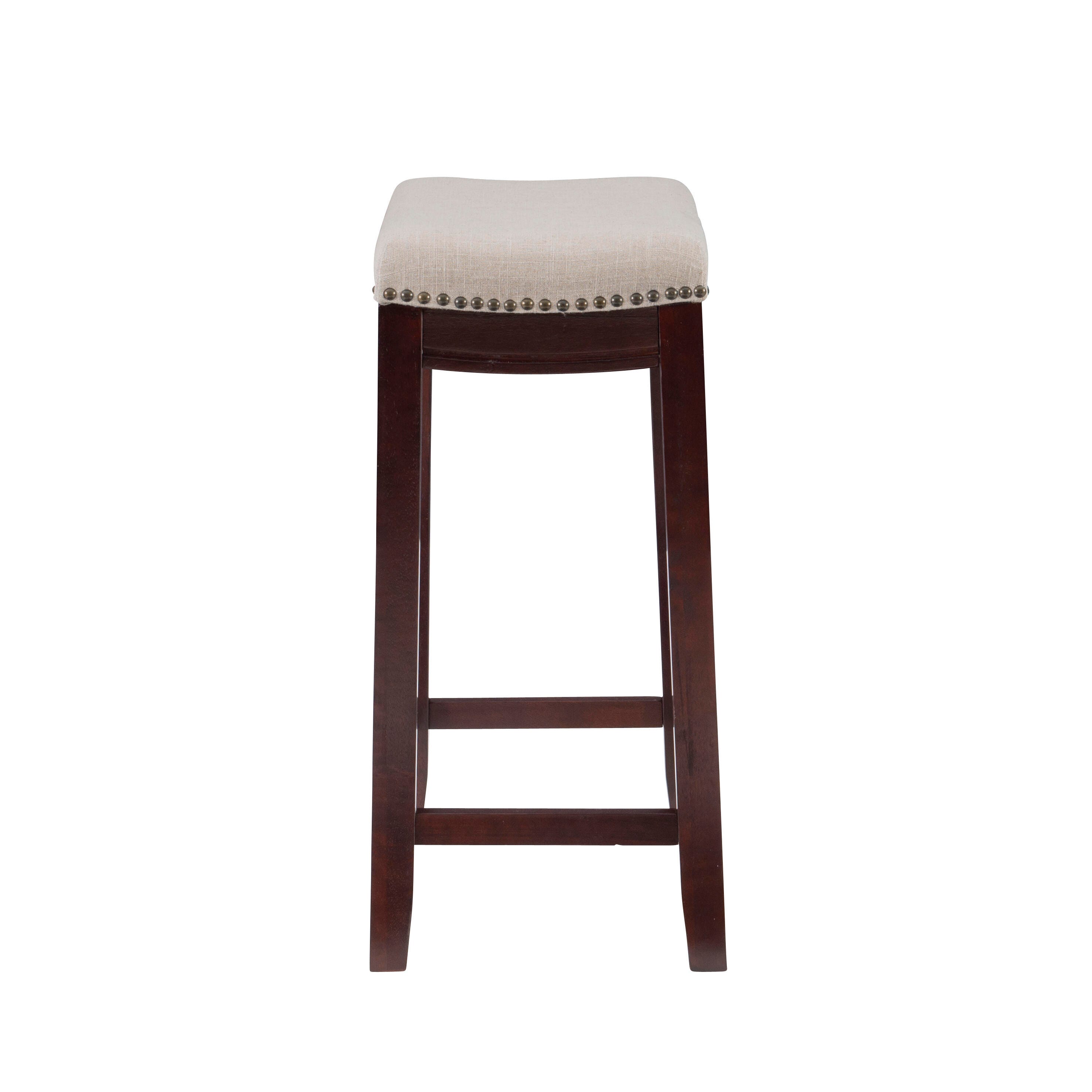 Linon Claridge Backless Counter Stool, Beige, large