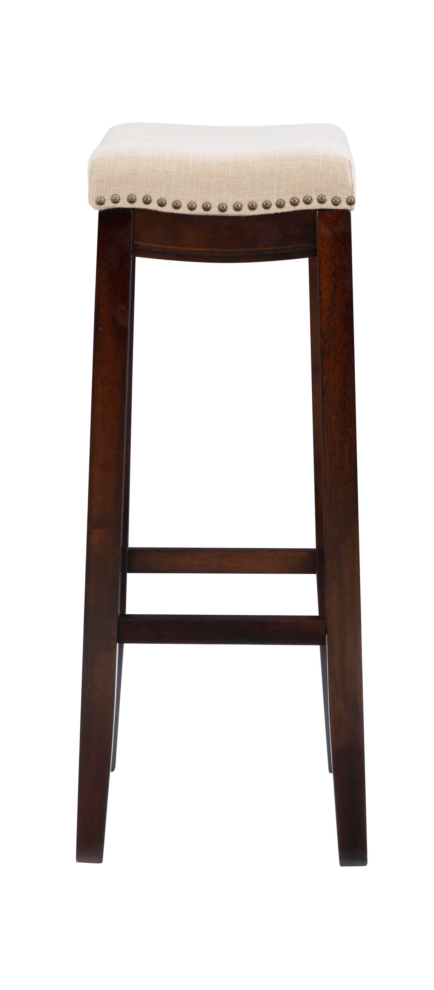 Linon Claridge Backless Bar Stool, Beige, large