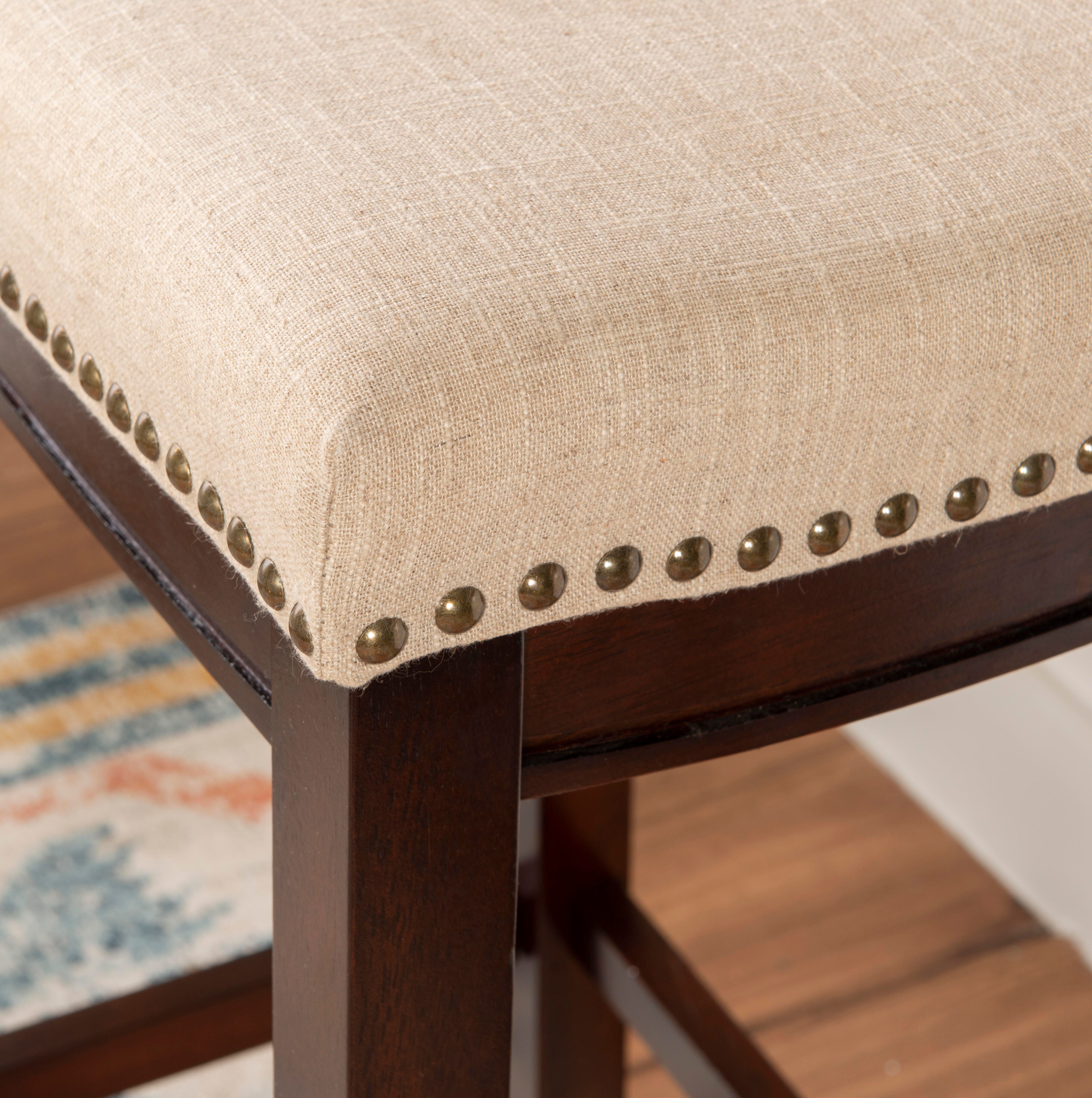 Linon Claridge Backless Bar Stool, Beige, large