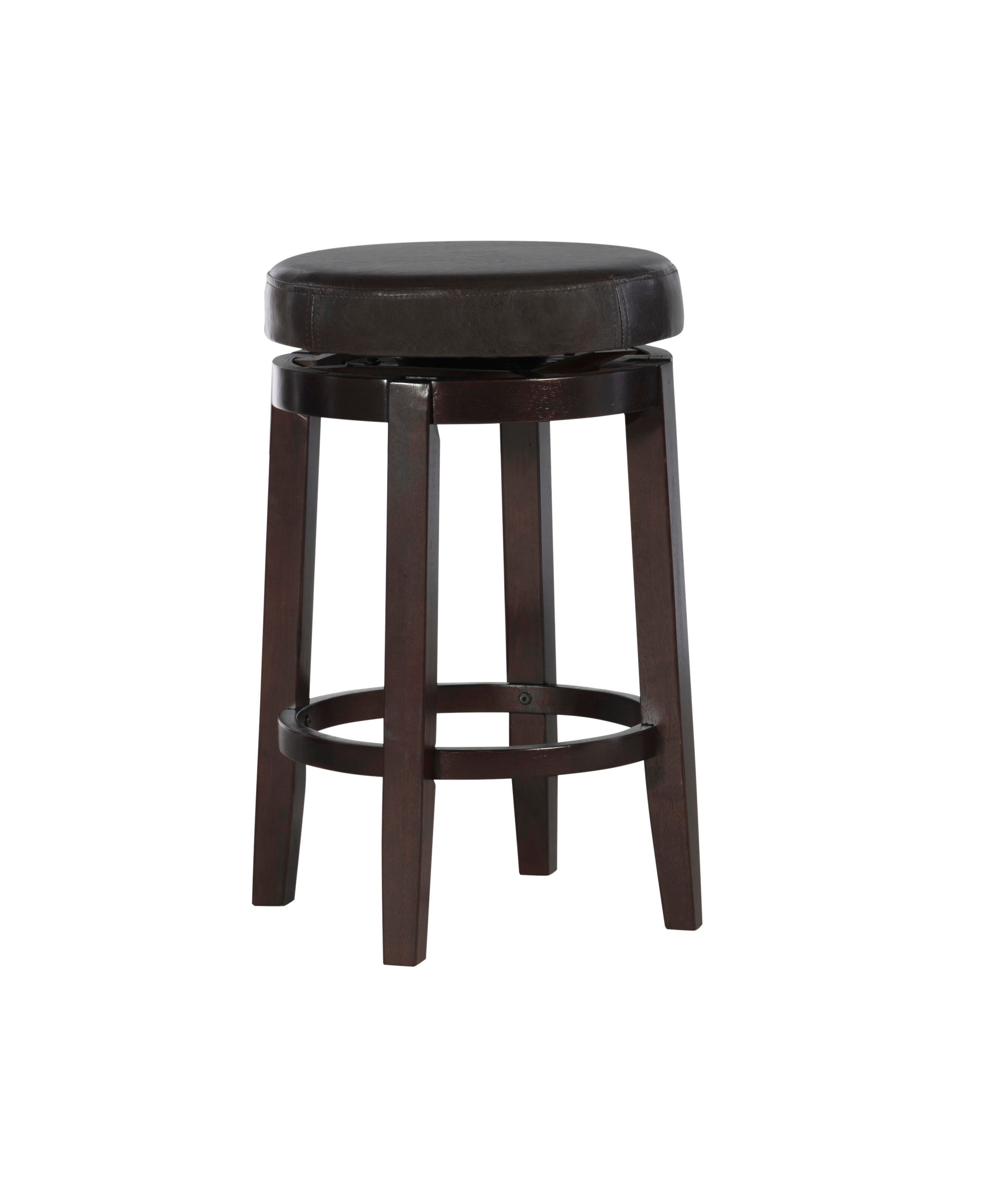 Linon Maya Counter Stool, Dark Brown, large