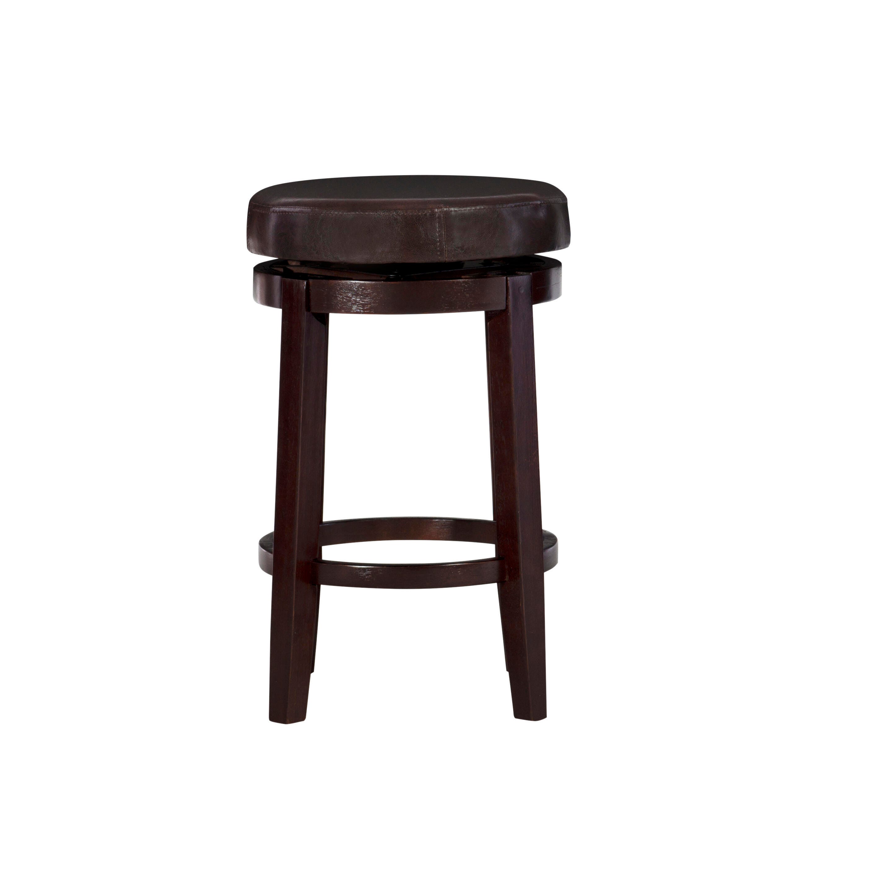 Linon Maya Counter Stool, Dark Brown, large