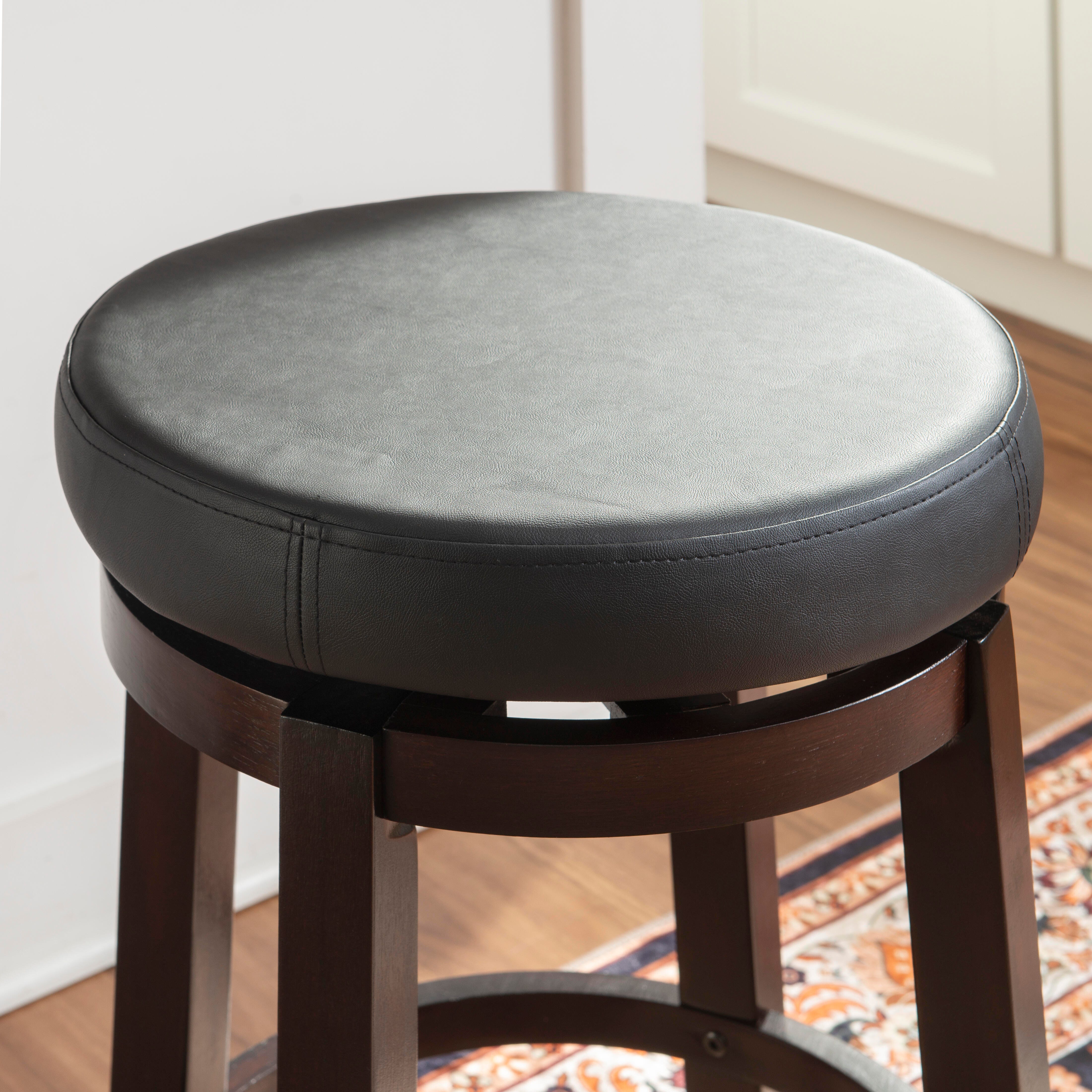 Linon Maya Counter Stool, Black, large