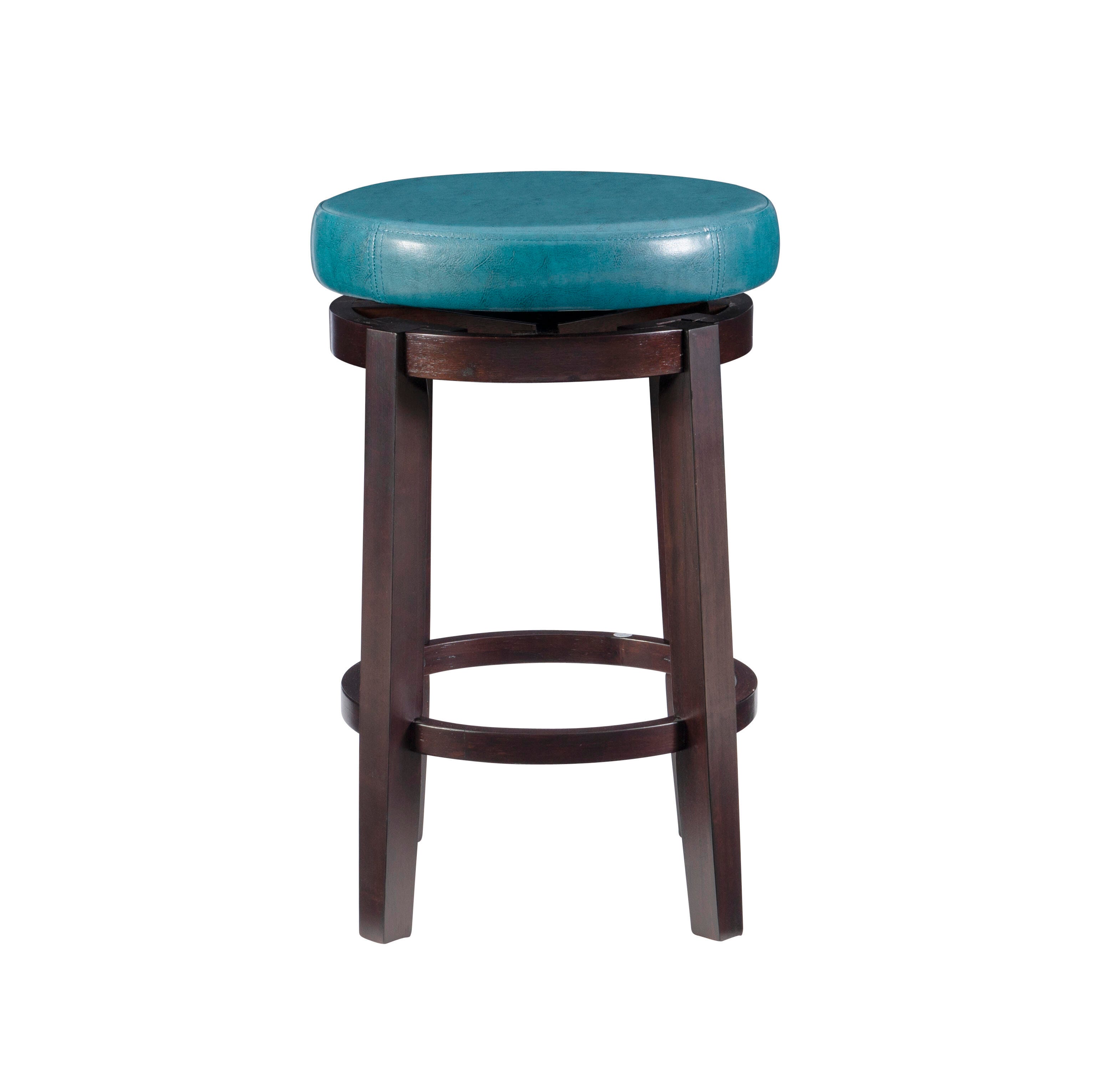 Linon Maya Counter Stool, Blue, large