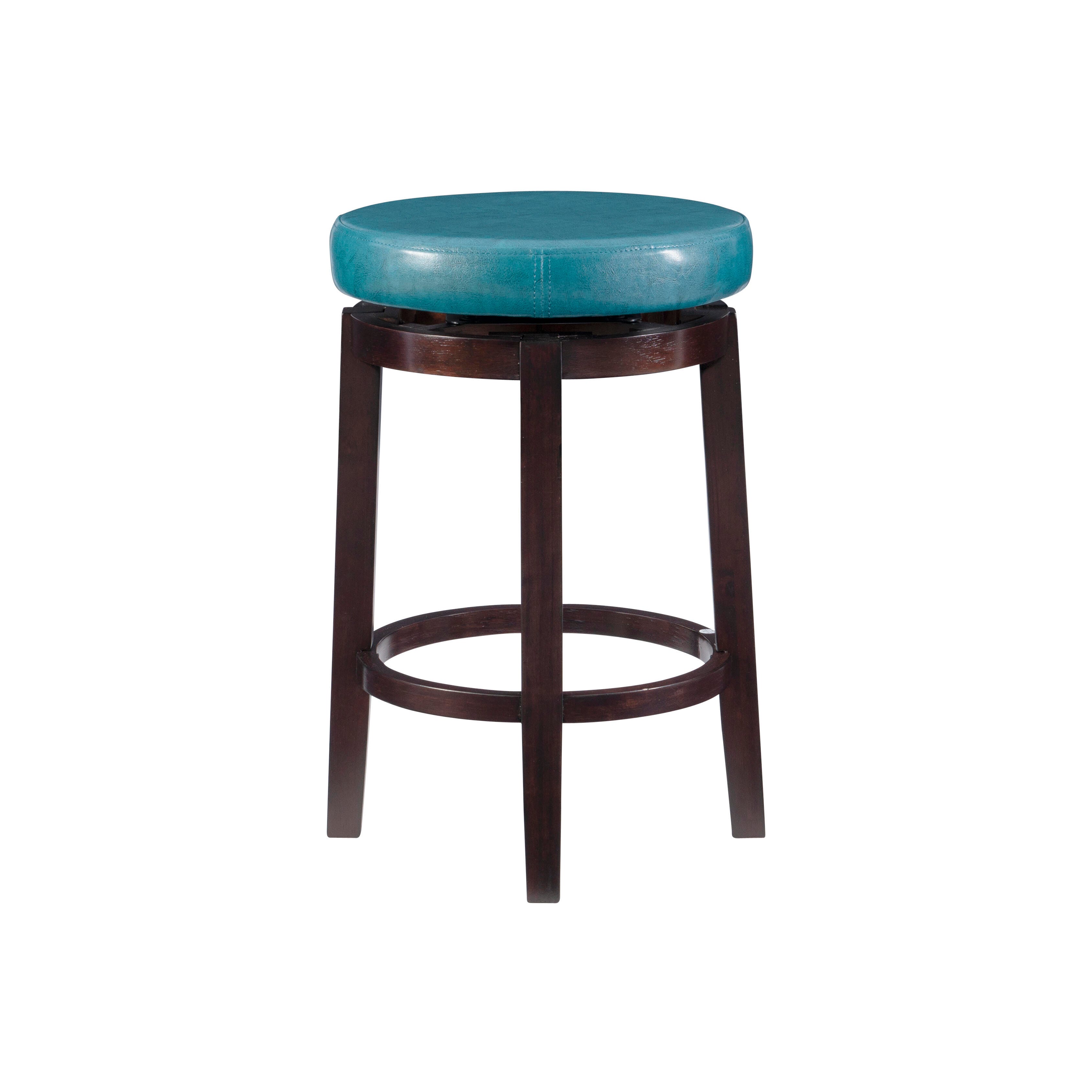 Linon Maya Counter Stool, Blue, large