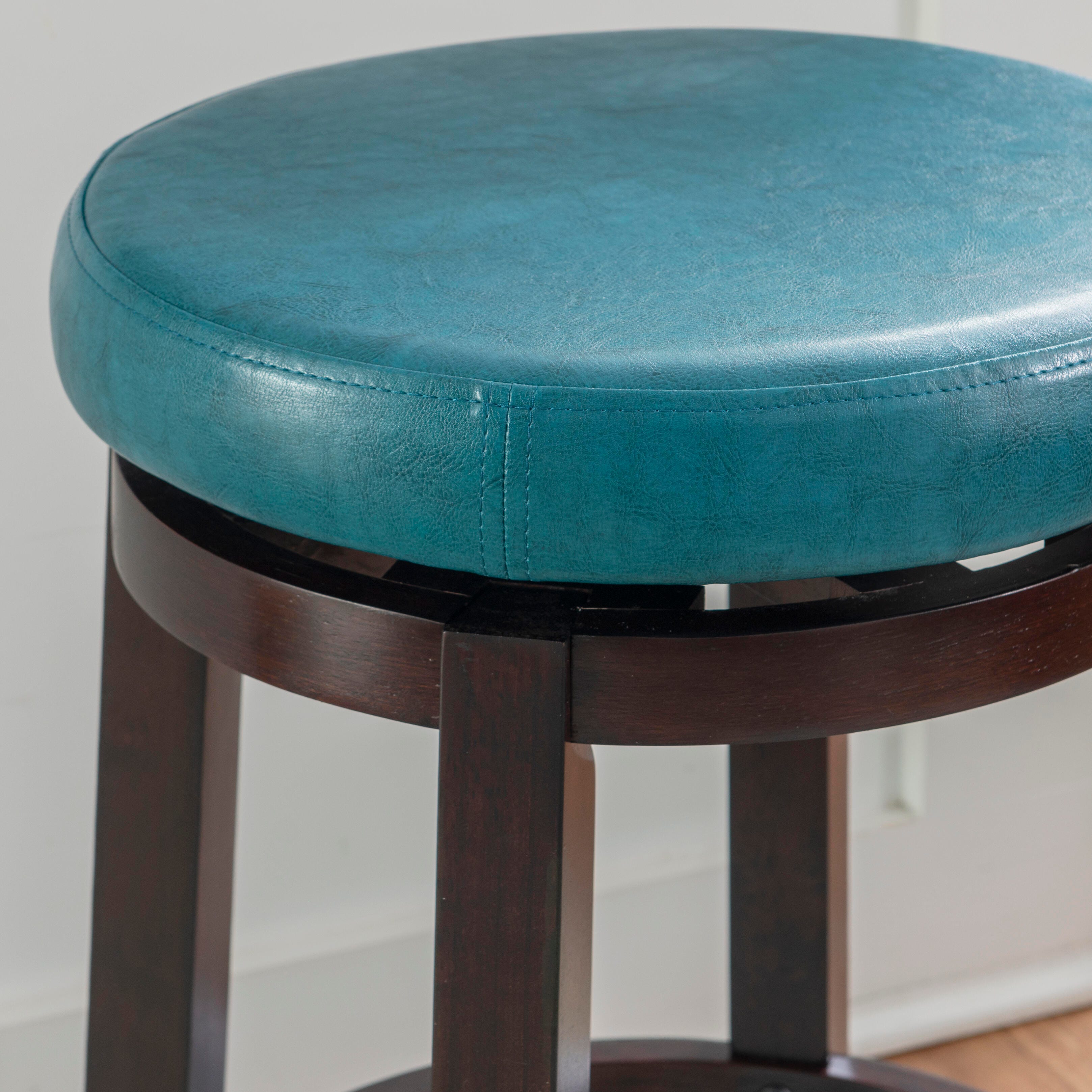 Linon Maya Counter Stool, Blue, large