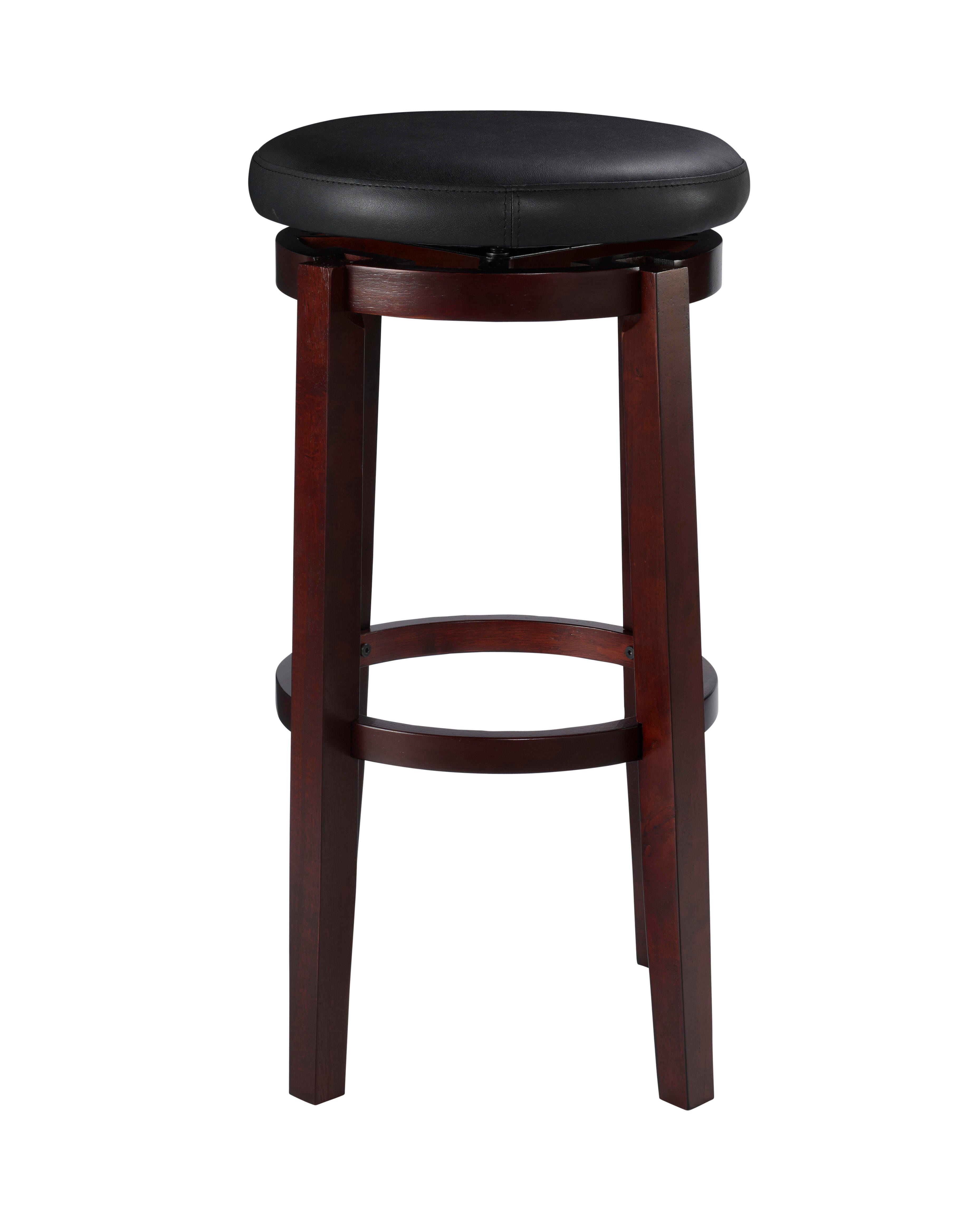 Linon Maya Bar Stool, Black, large