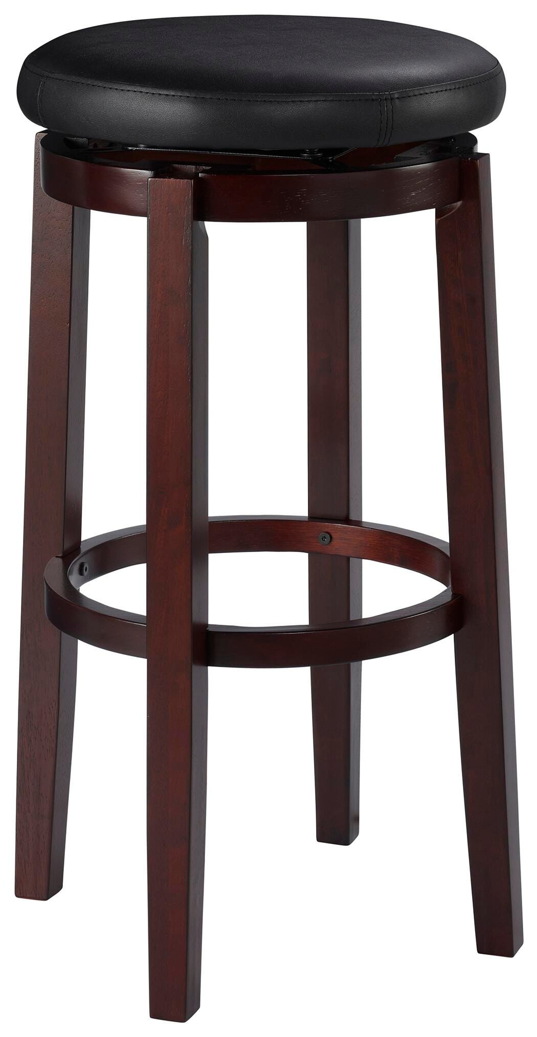 Linon Maya Bar Stool, Black, large