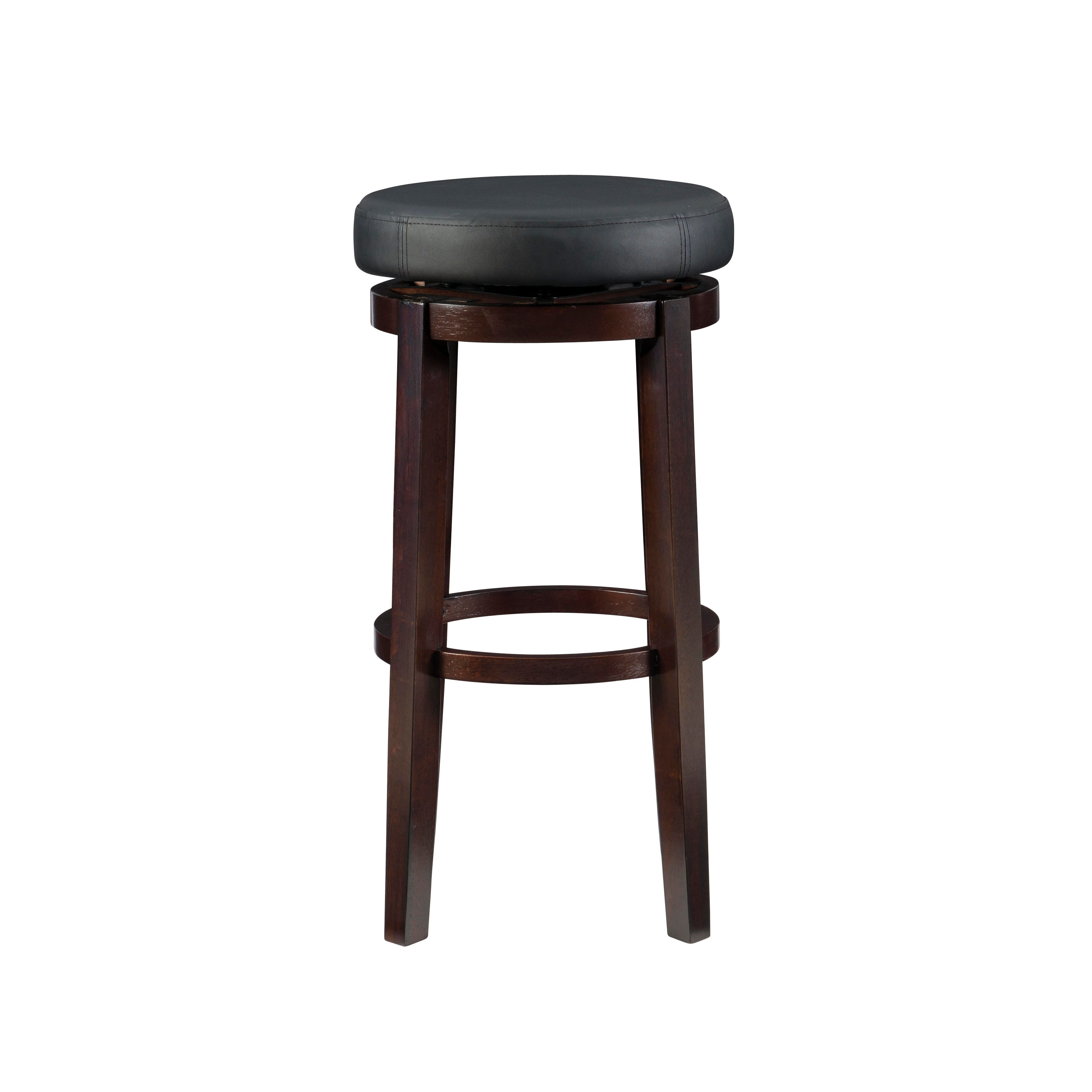 Linon Maya Bar Stool, Black, large