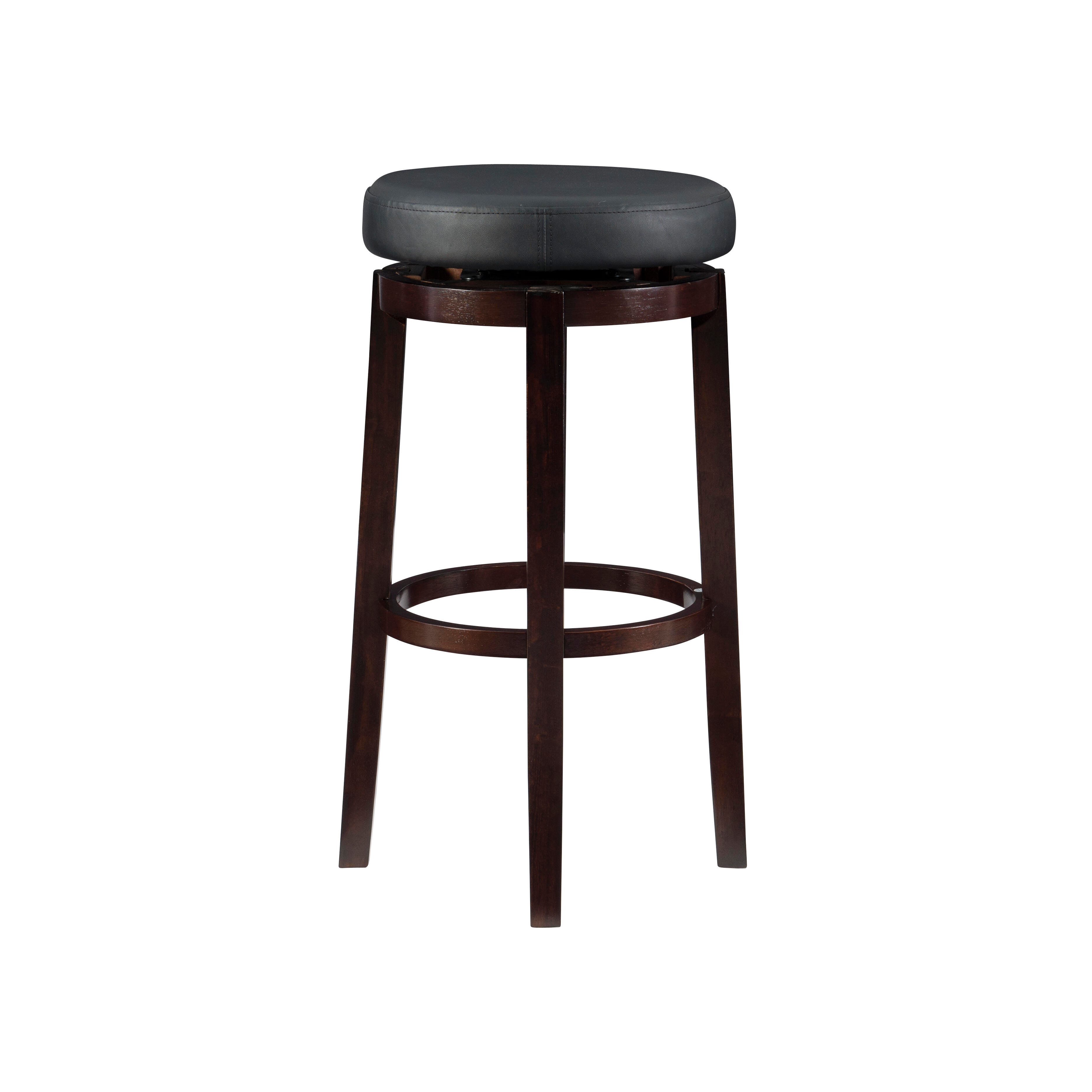 Linon Maya Bar Stool, Black, large