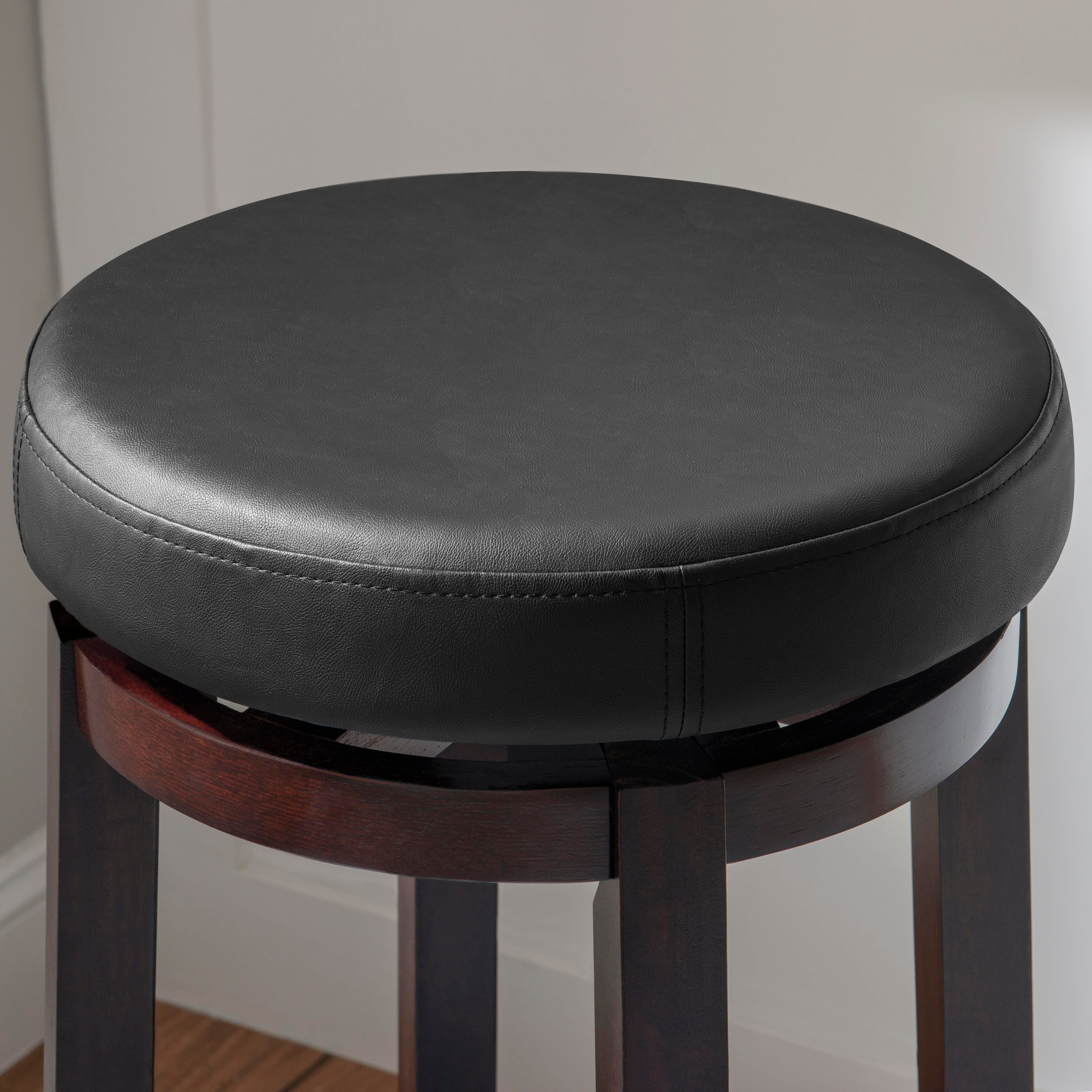 Linon Maya Bar Stool, Black, large