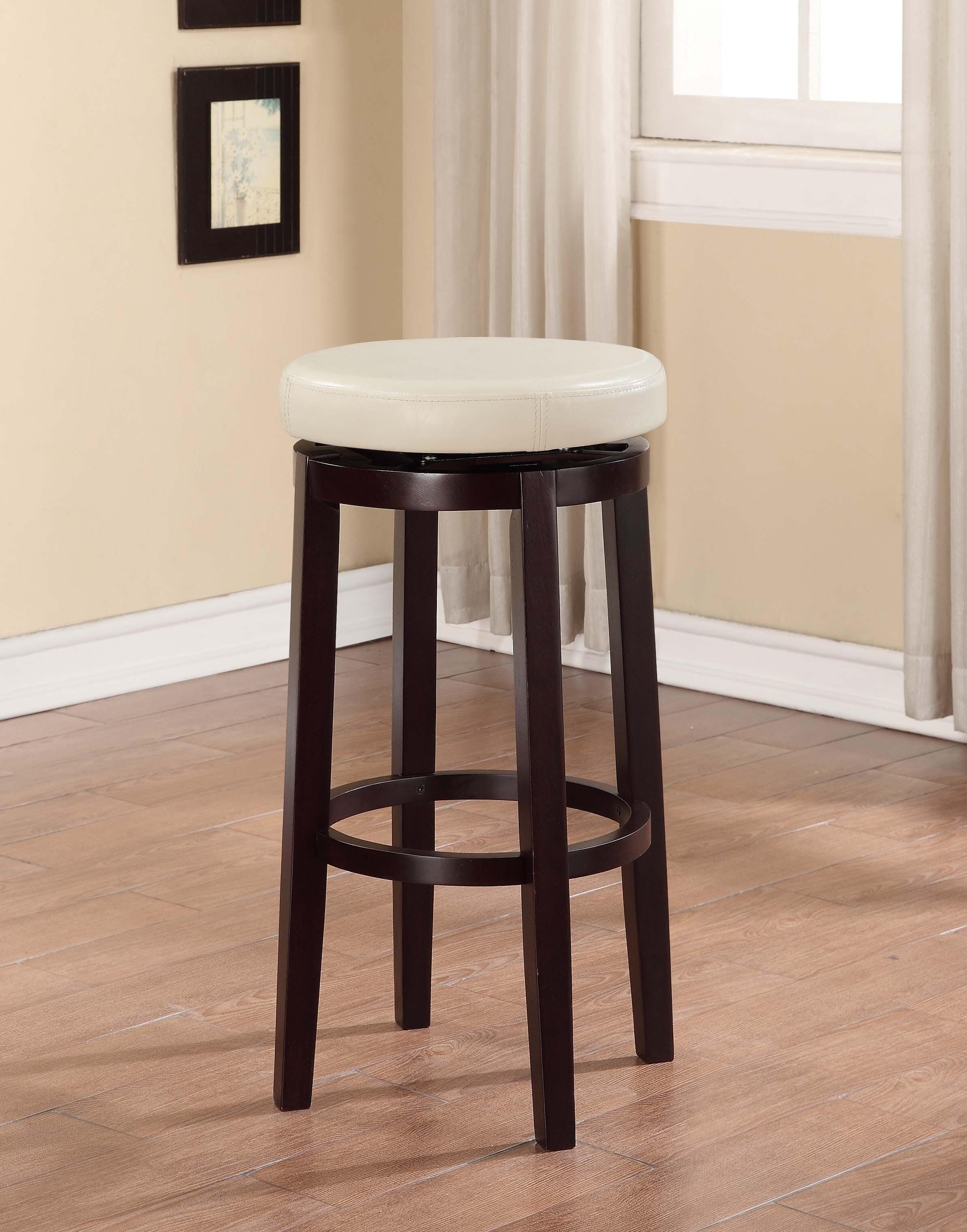Linon Maya Bar Stool, Cream, large