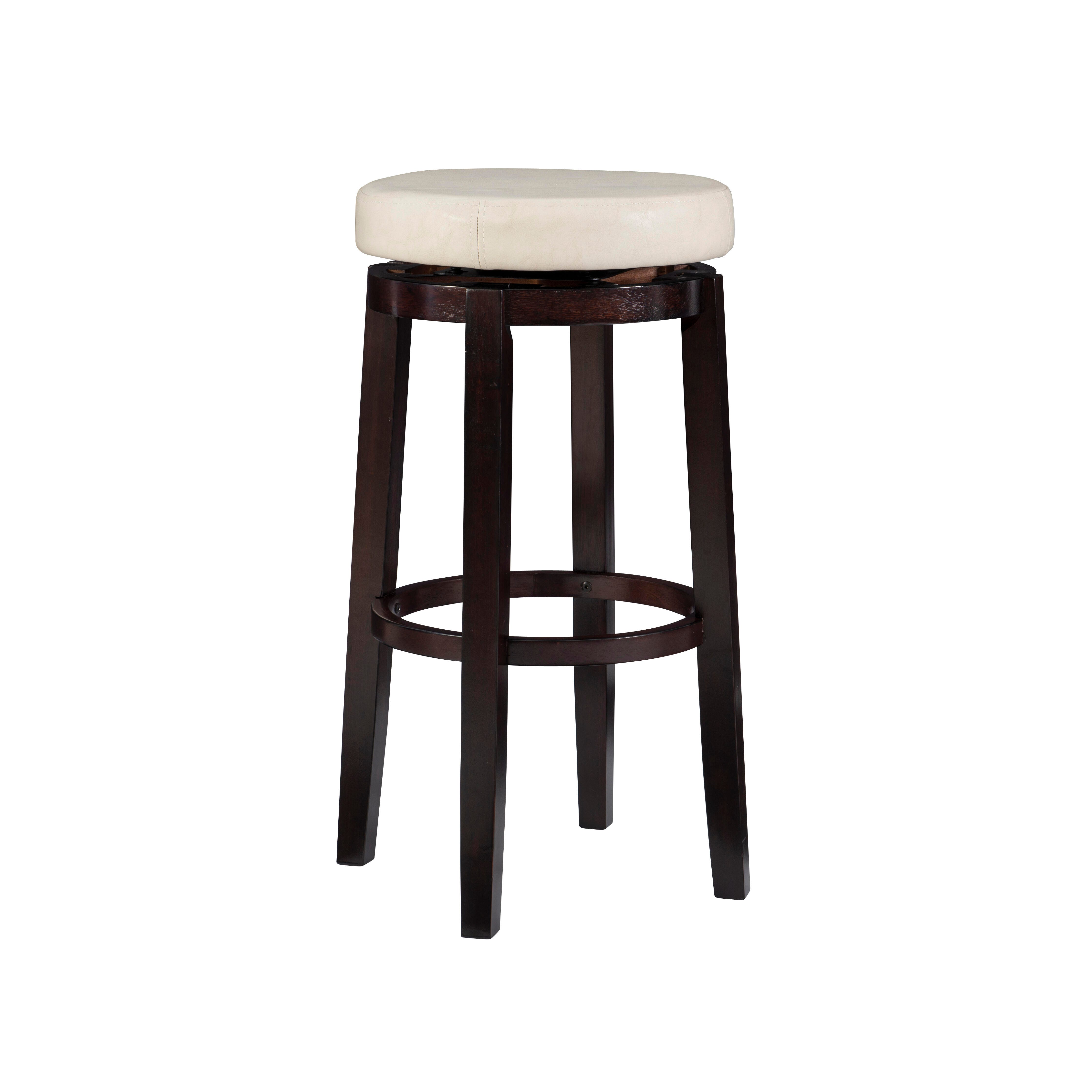Linon Maya Bar Stool, Cream, large