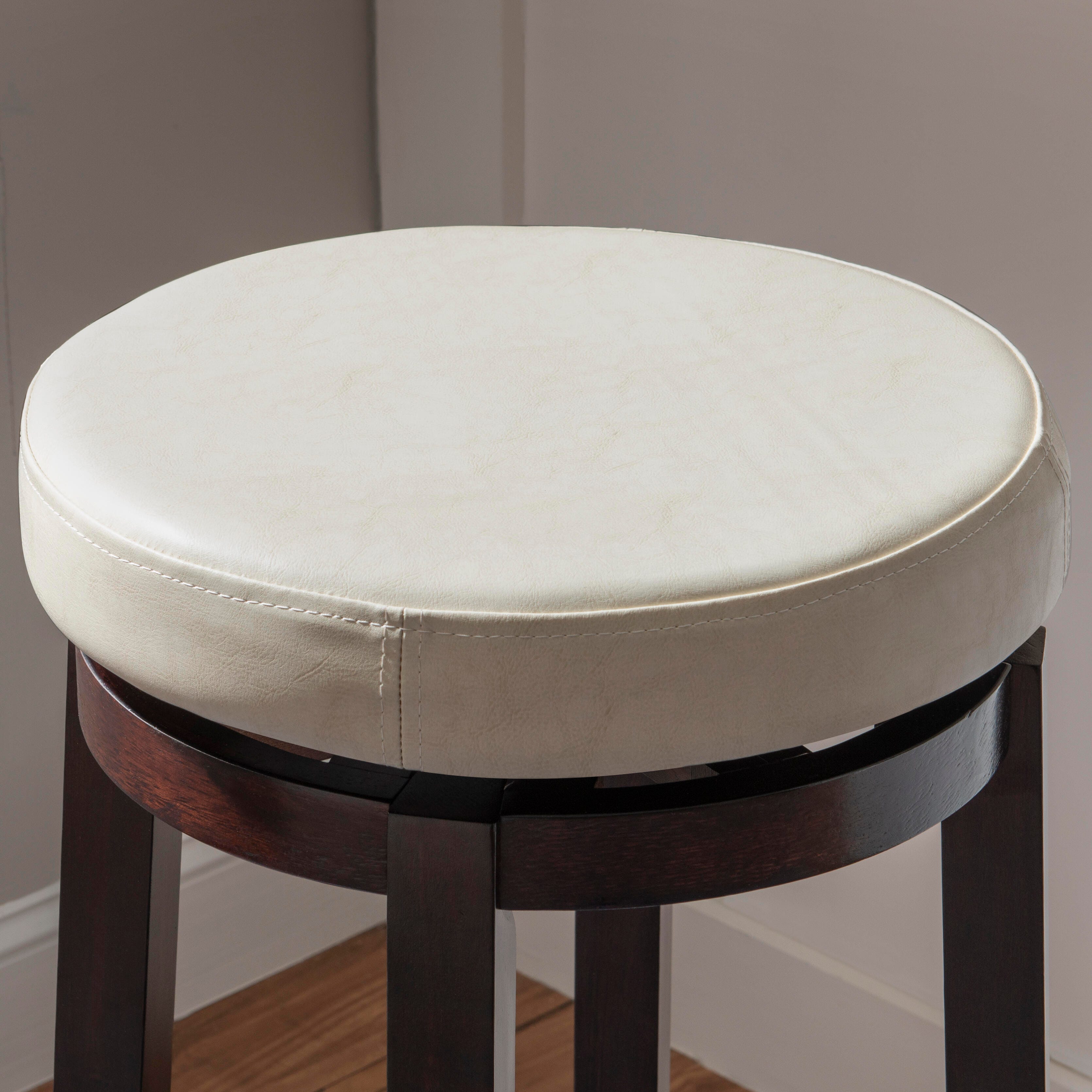 Linon Maya Bar Stool, Cream, large