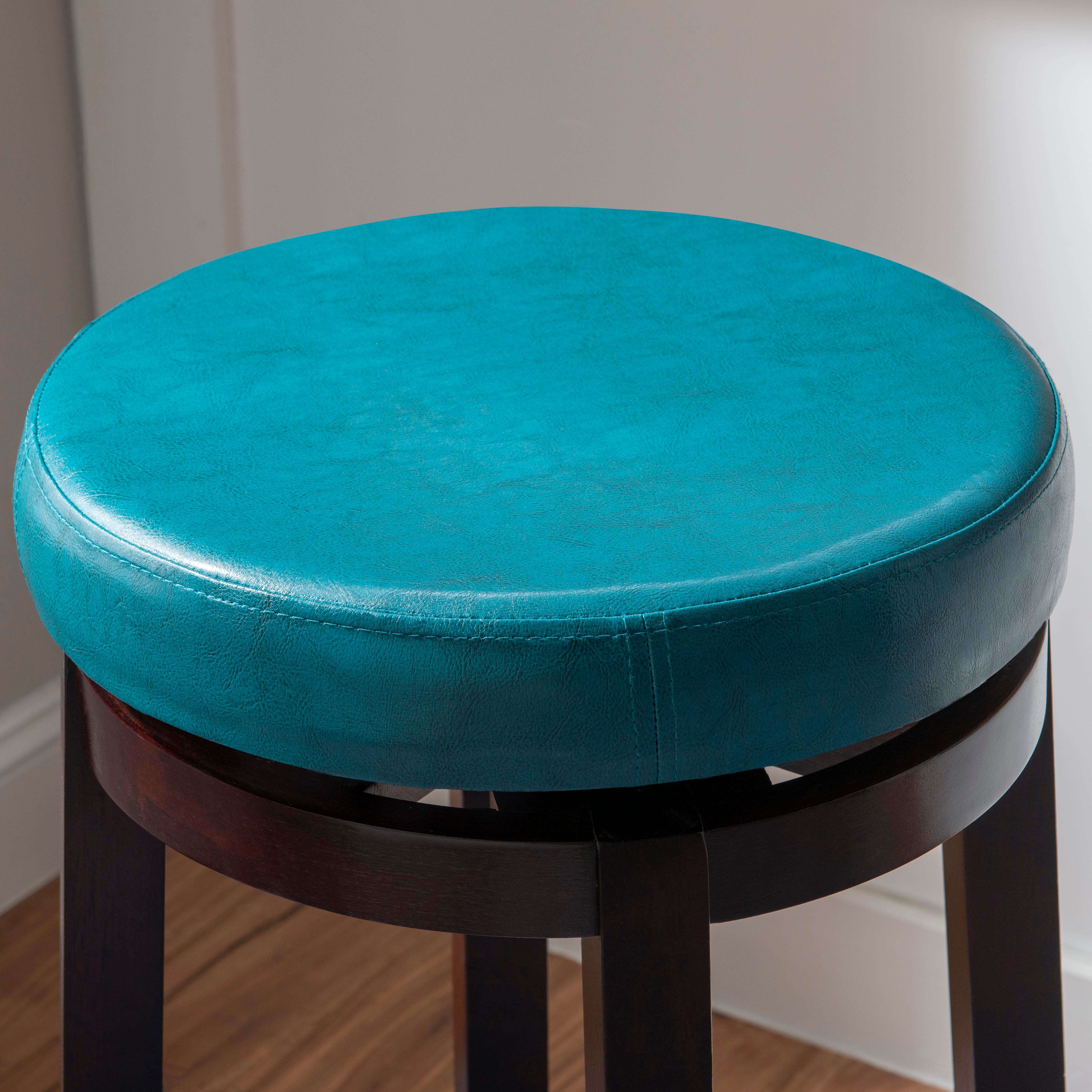 Linon Maya Bar Stool, Blue, large