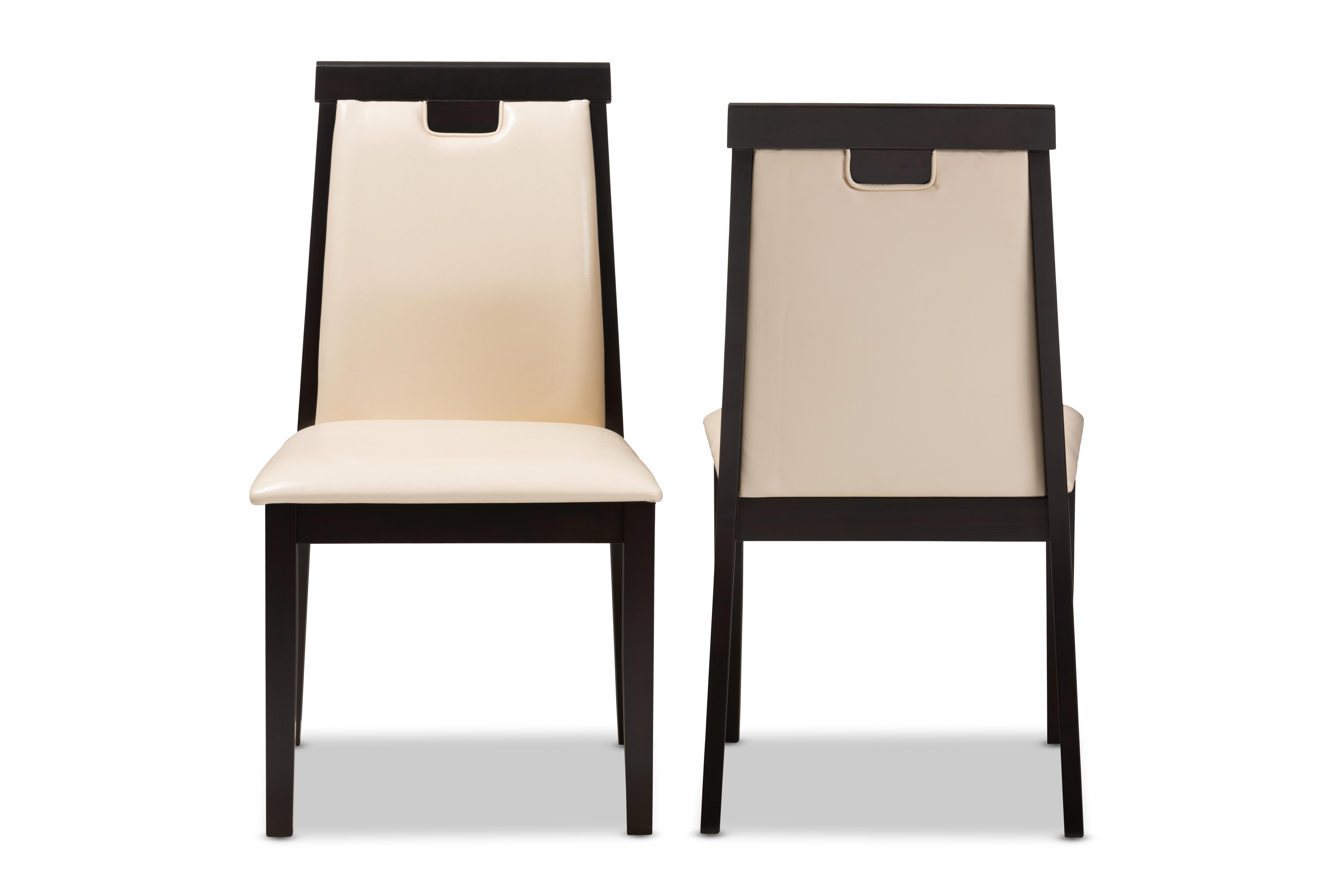 Faux Leather Upholstered Dining Chair (Set of 2), , large