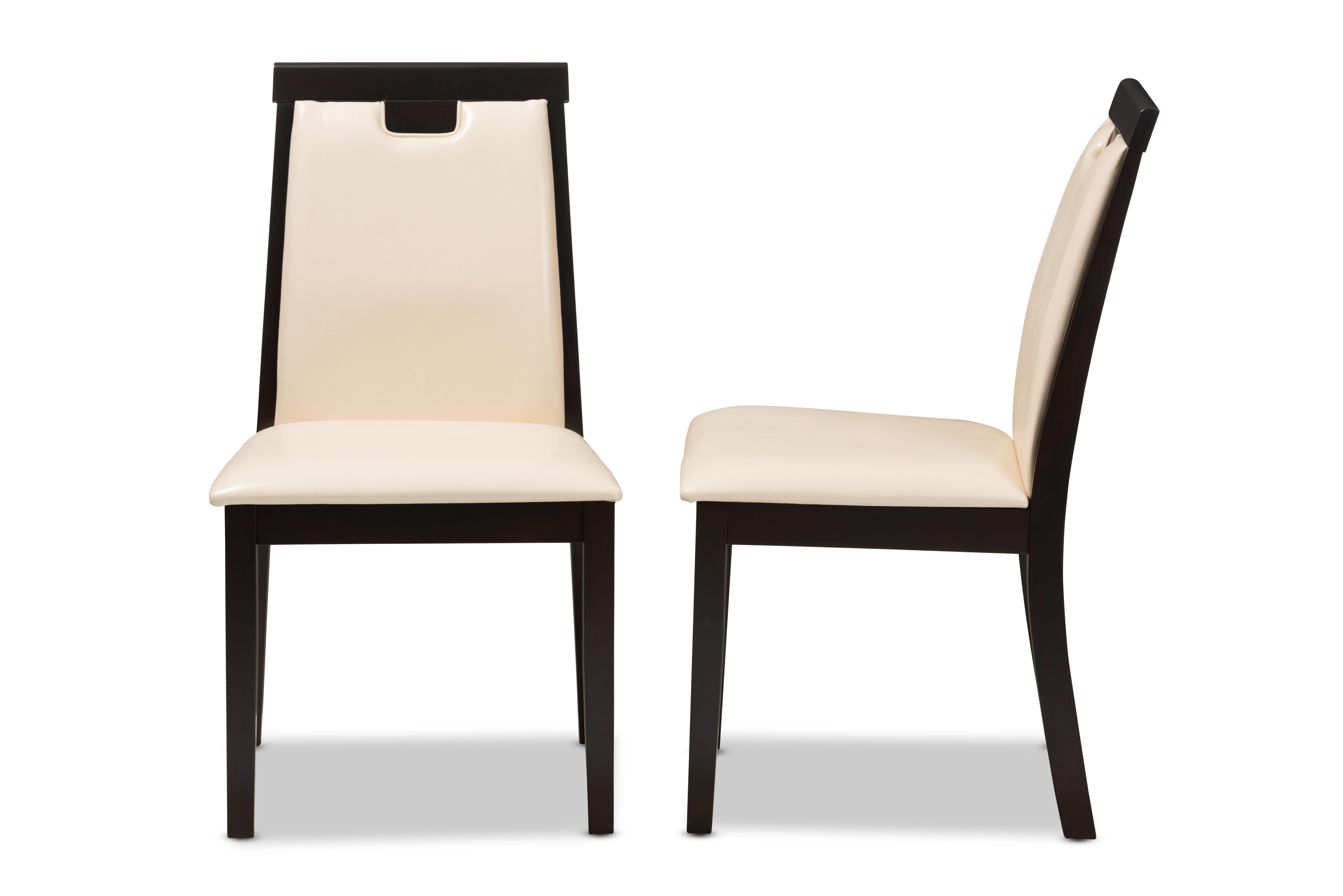 Faux Leather Upholstered Dining Chair (Set of 2), , large