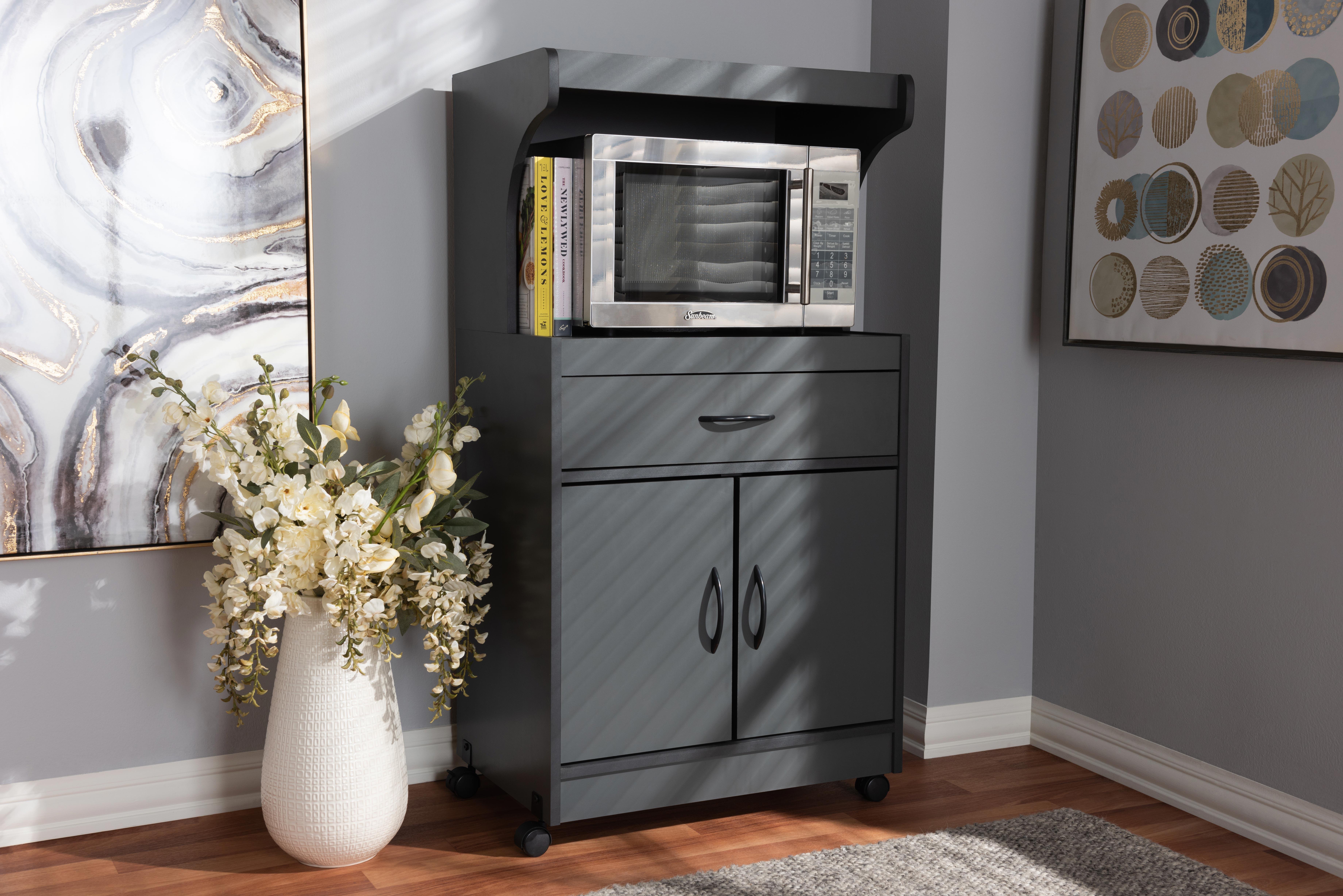 Modern Kitchen Cabinet, Charcoal, rollover