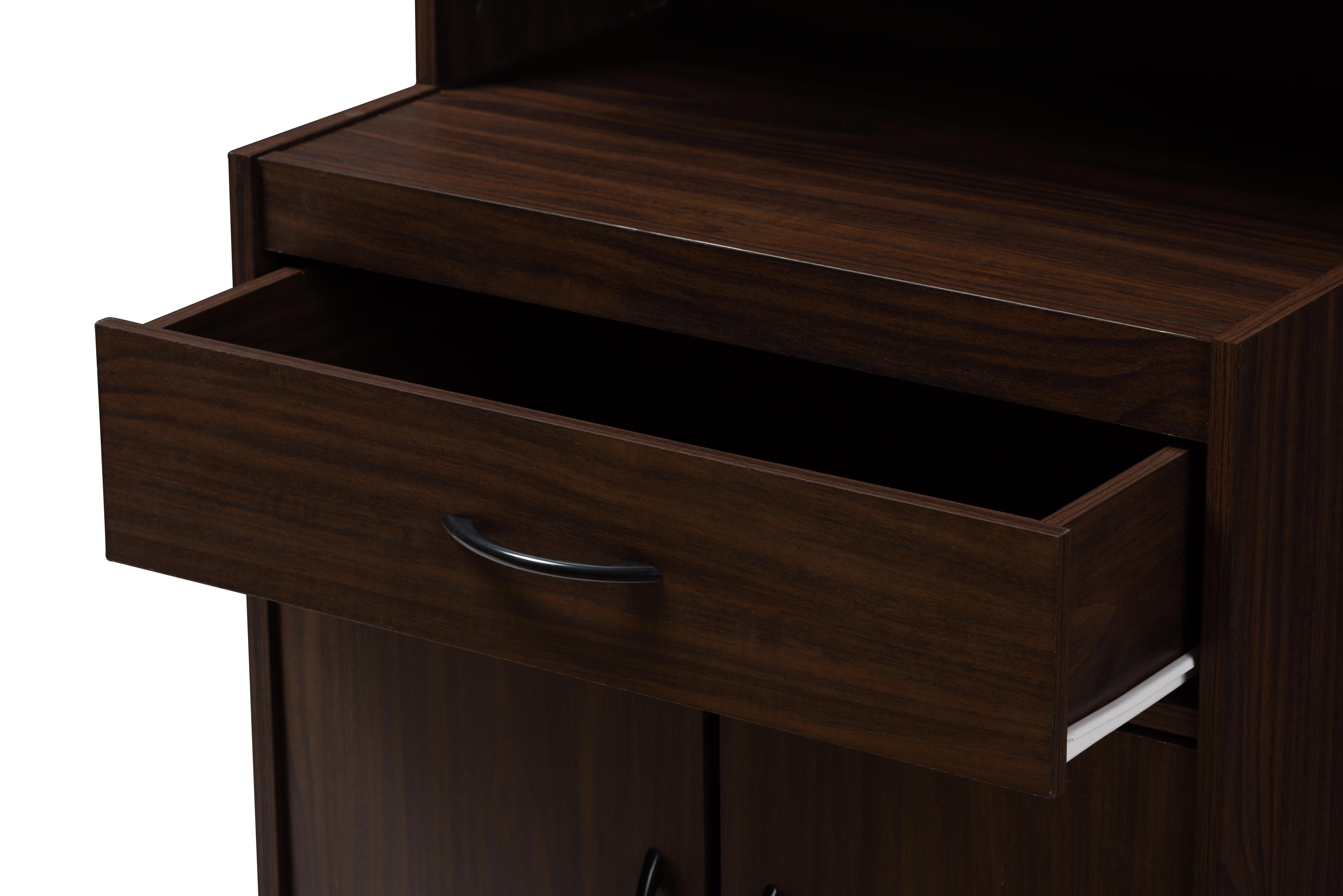 Modern Kitchen Cabinet, Walnut, large