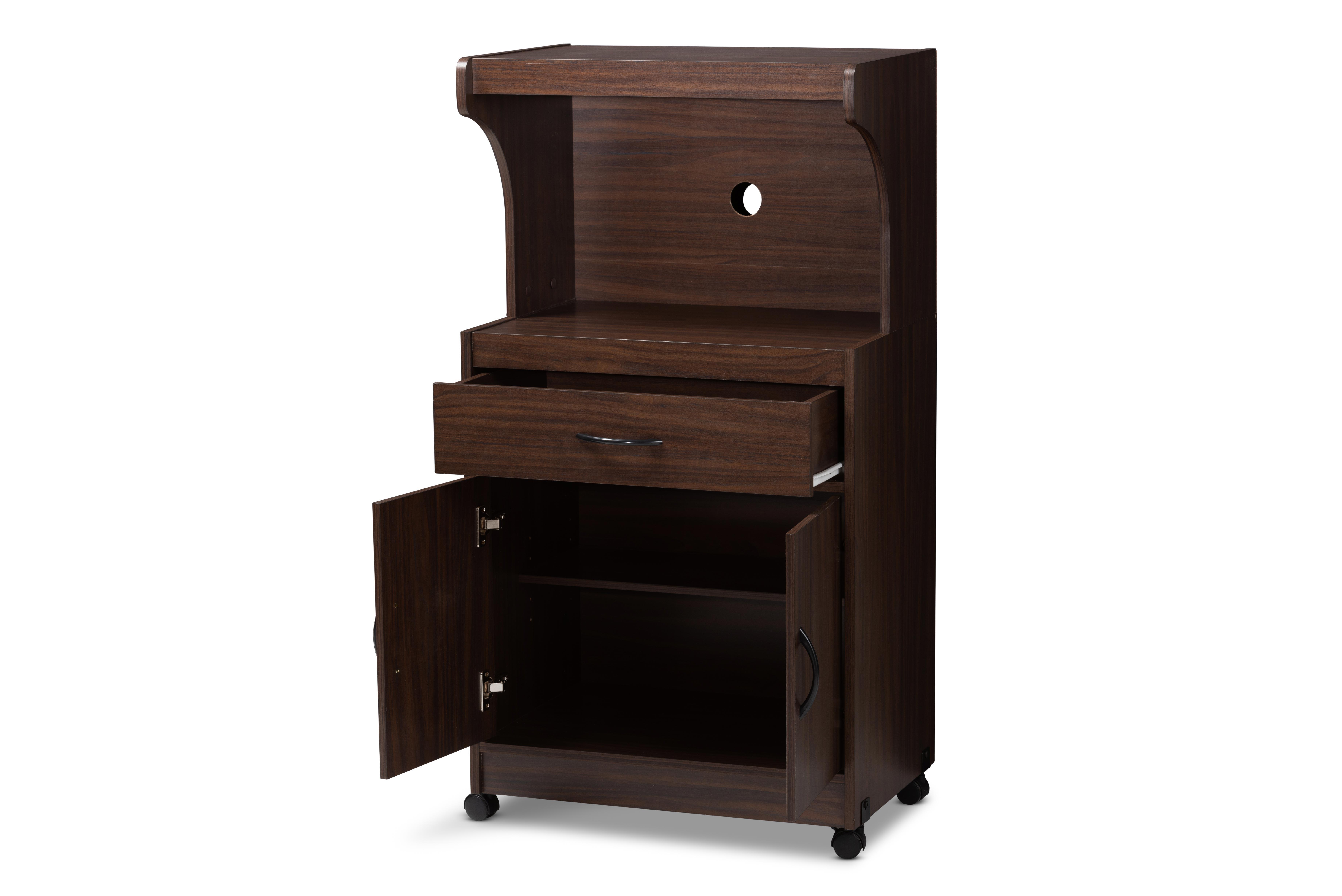 Modern Kitchen Cabinet, Walnut, large