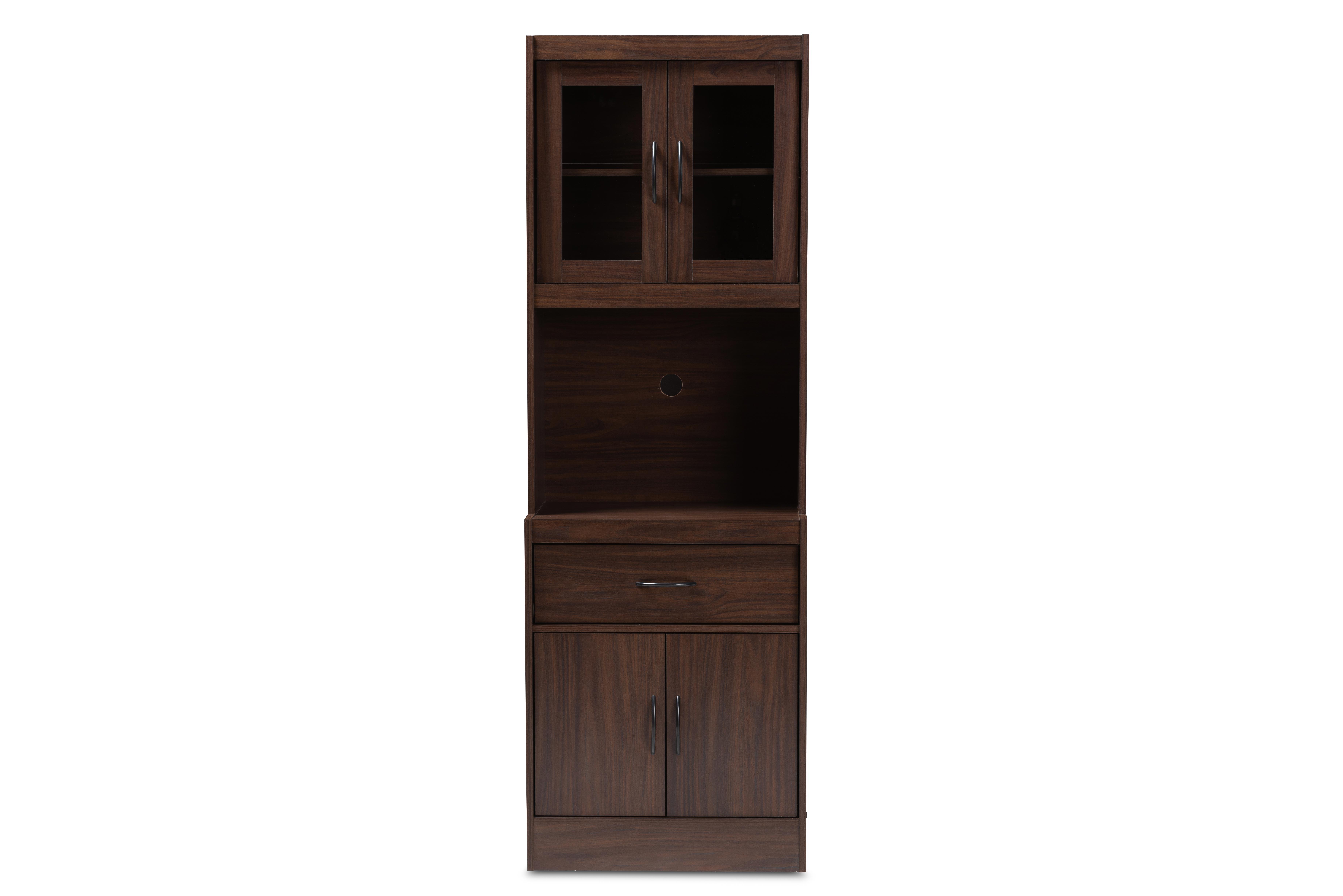 Baxton Studio Kitchen Cabinet with Hutch | Ashley