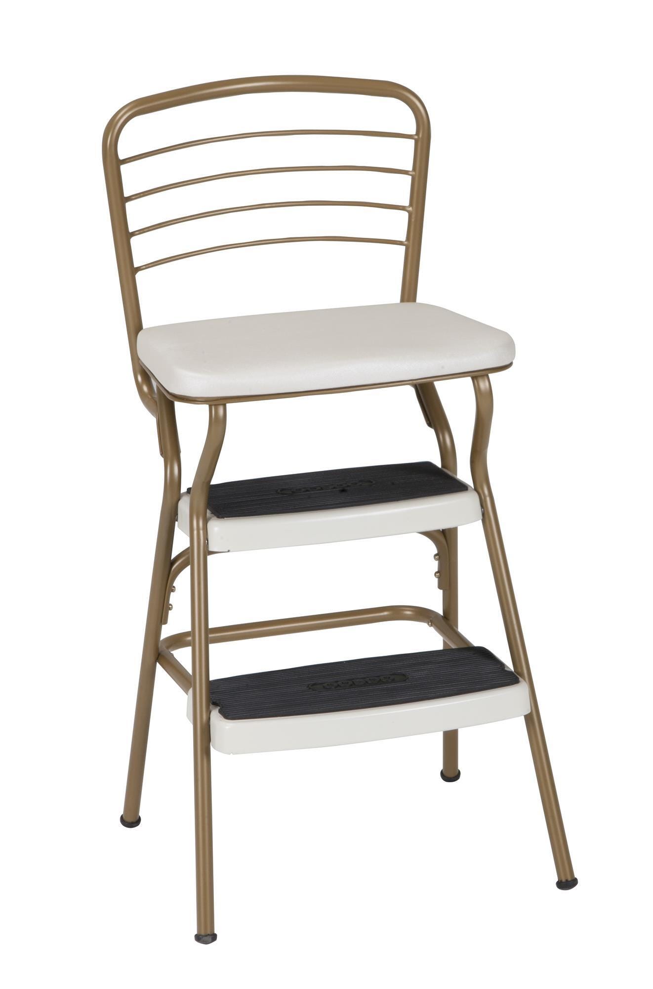 Cosco Retro Step Stool with Flip-Up Seat, , large