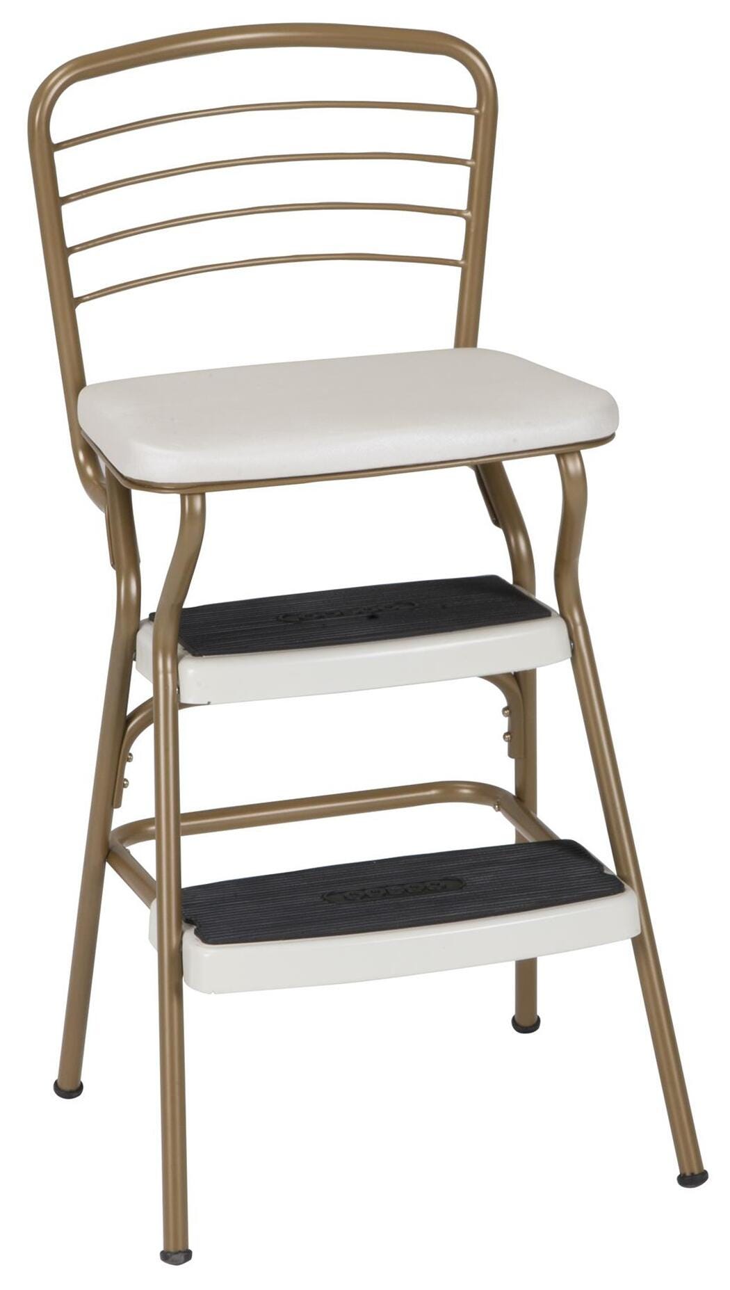 Cosco Retro Step Stool with Flip-Up Seat, , large