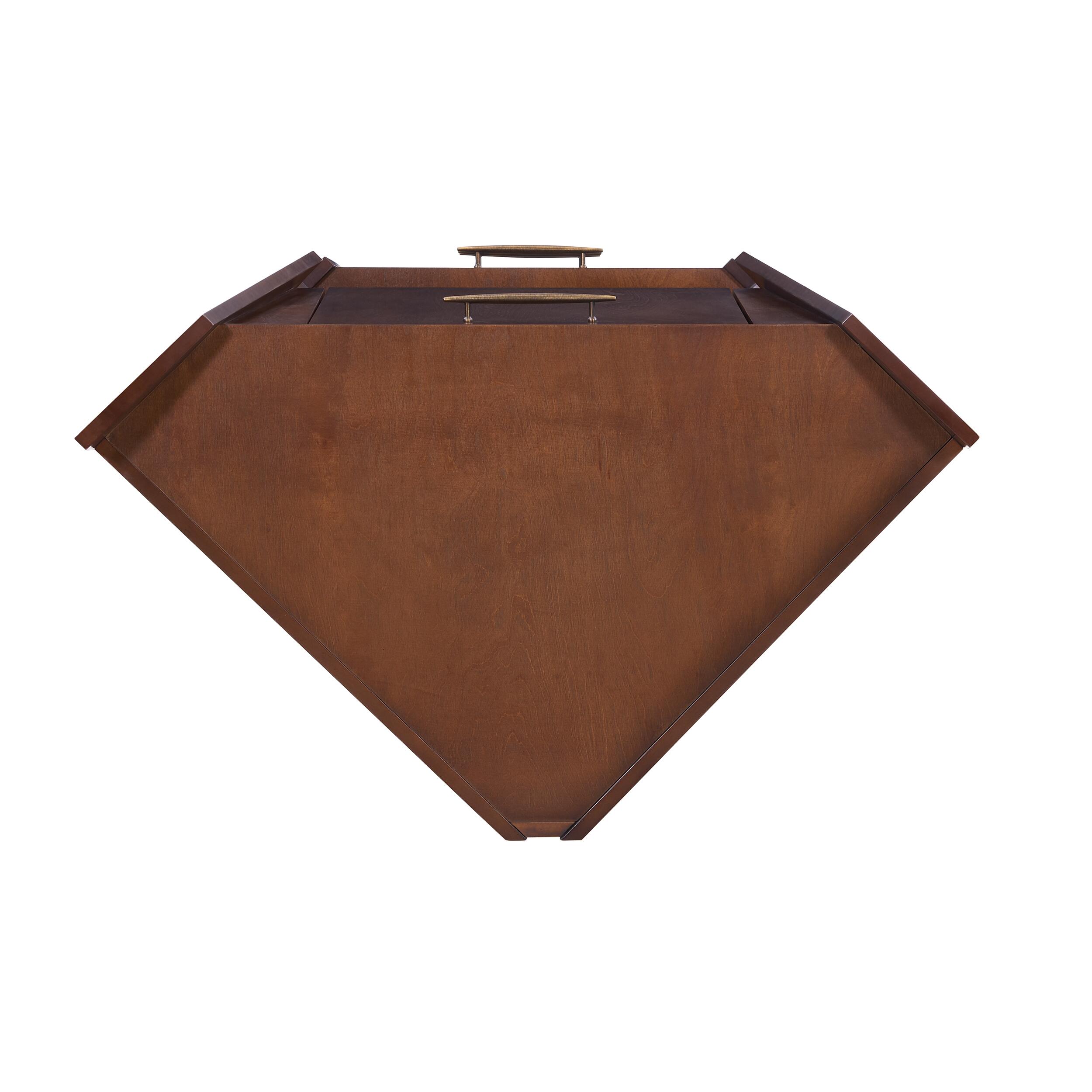 SEI Mid-Century Corner Bar Cabinet, , large