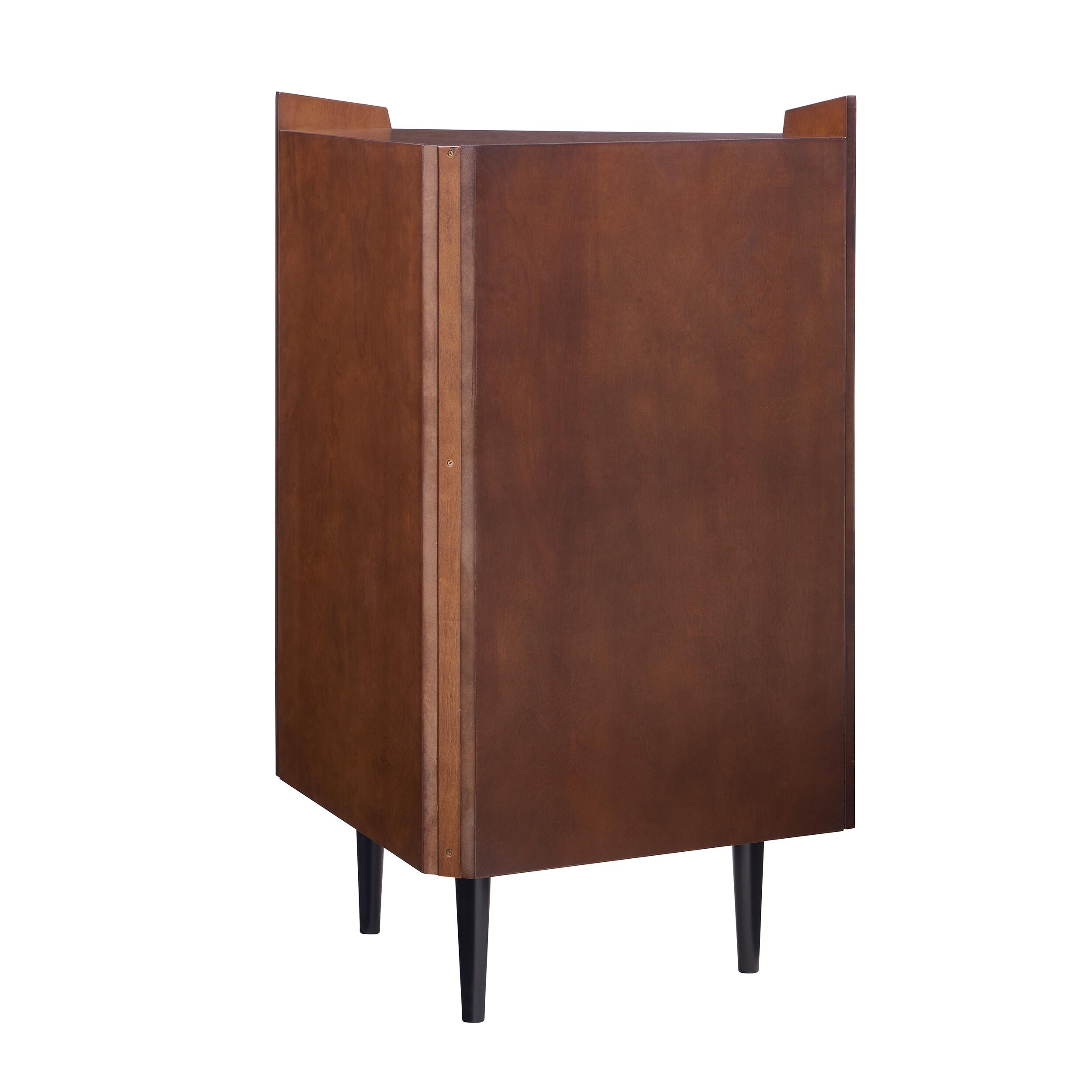 SEI Mid-Century Corner Bar Cabinet, , large