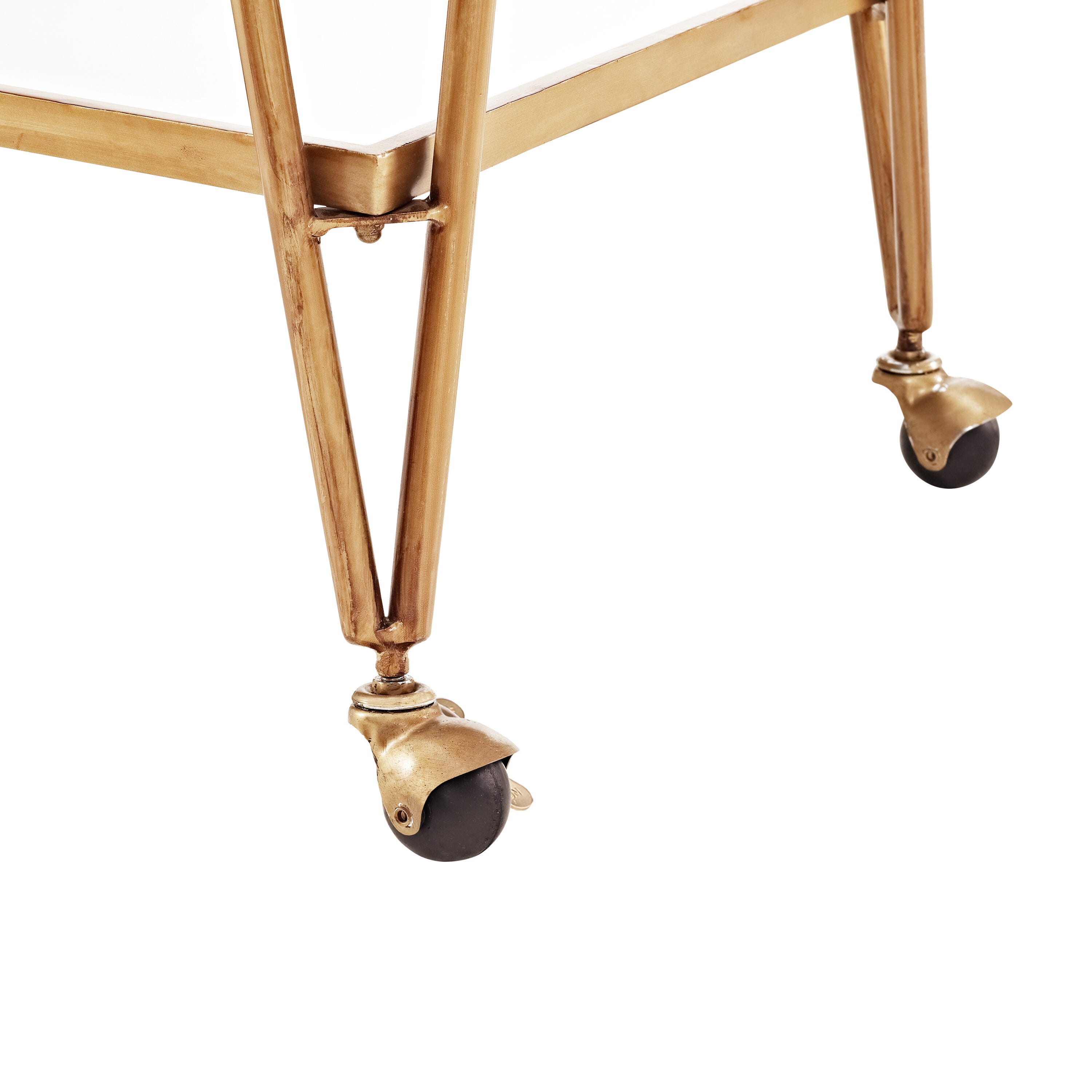 Linon Aubrey Aubrey Bar Cart, Gold, large