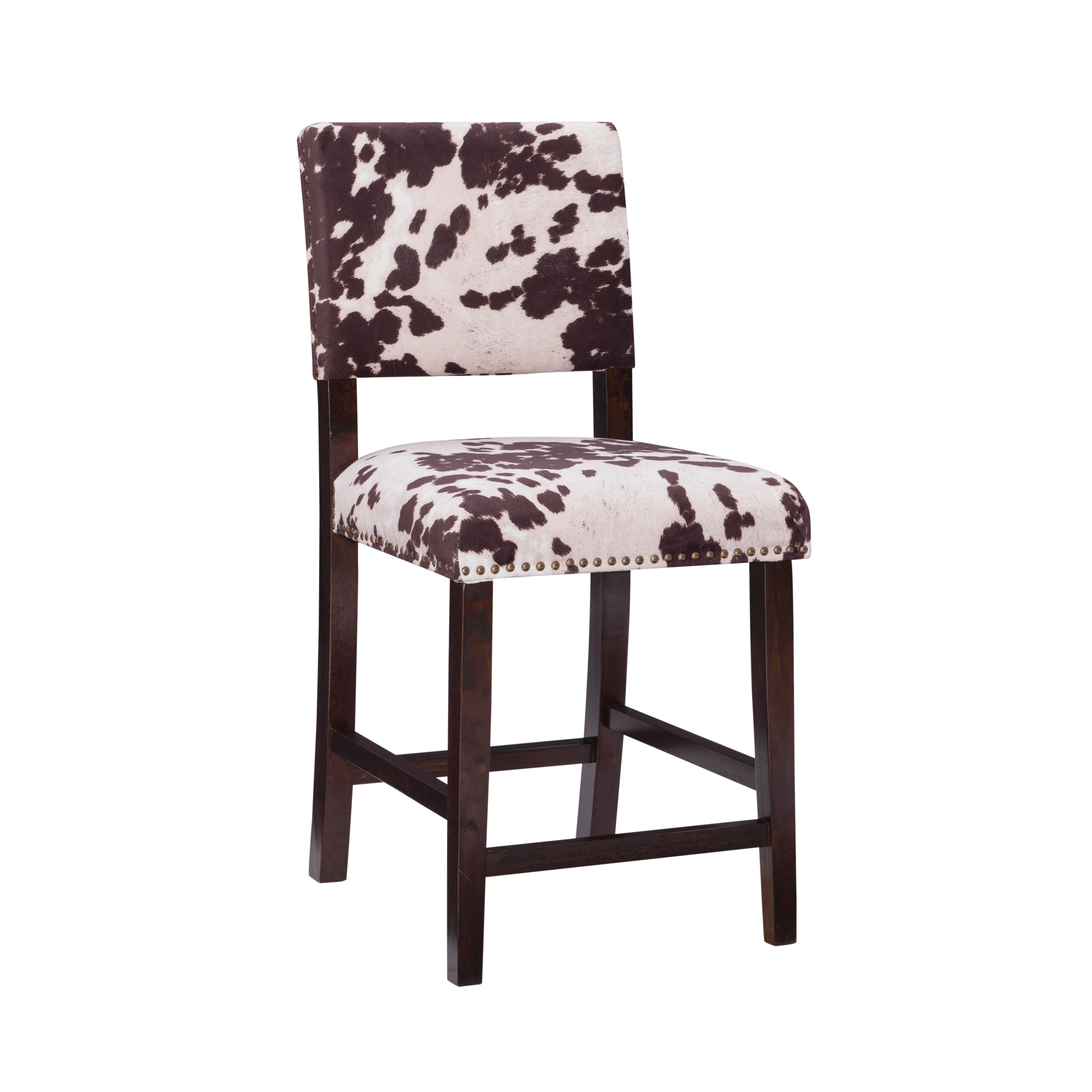 Linon Wes Counter Stool, Manhattan Brown, large